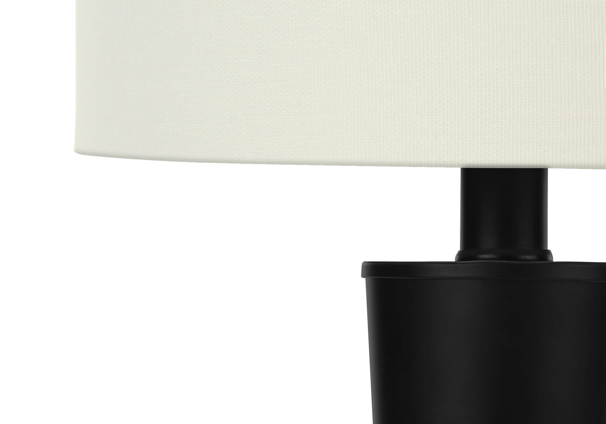 LIGHTING - 2PCS / 24"H TABLE LAMP BLACK / IVORY / USB # I 9643