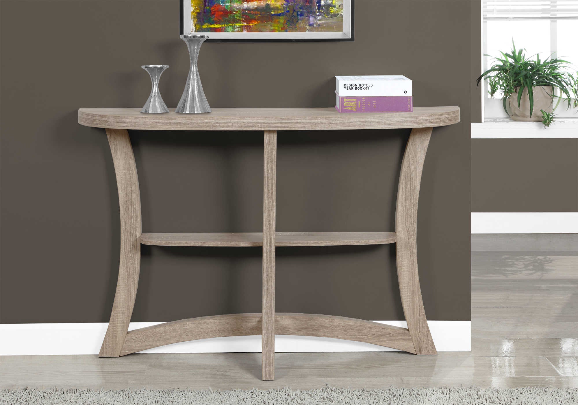 TABLE D'APPOINT - 47"L / CONSOLE D'ENTRÉE TAUPE FONCÉ #I 2416