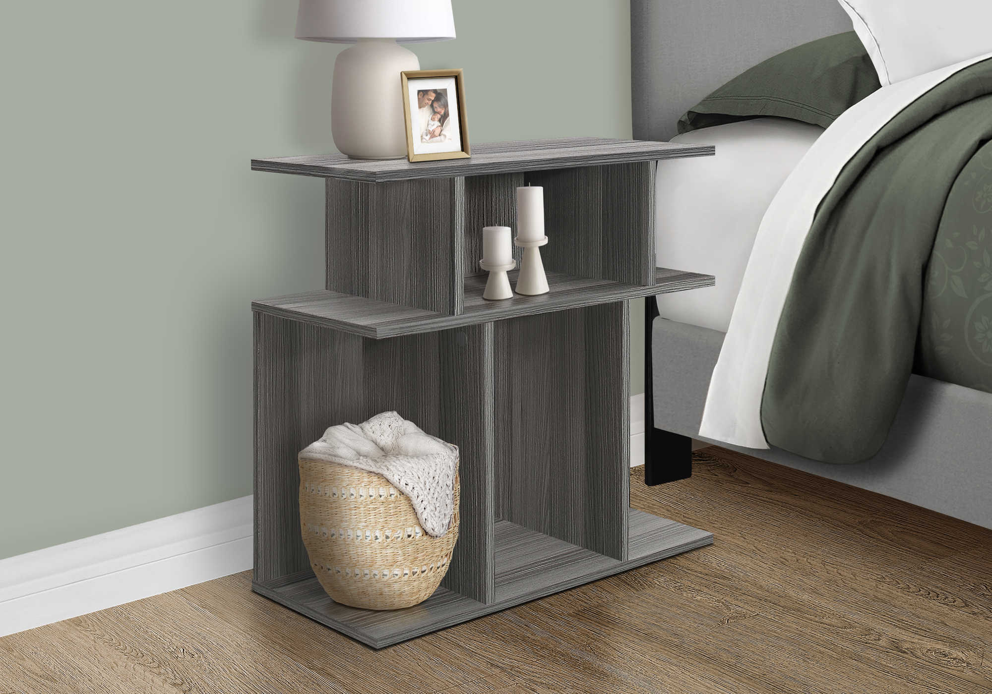 NIGHTSTAND - 24"H / GREY #I 2481