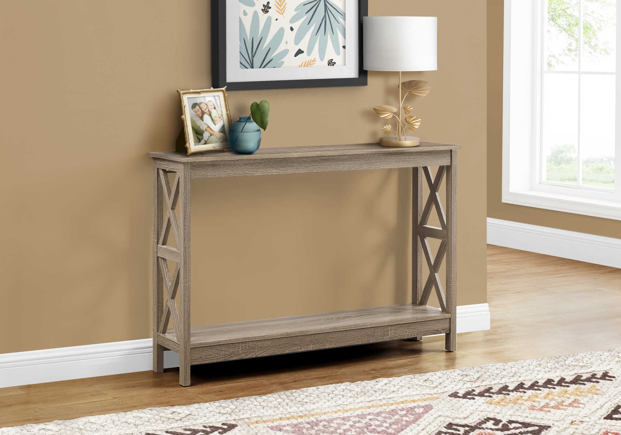 TABLE D'APPOINT - 48"L / CONSOLE D'ENTRÉE TAUPE FONCÉ #I 2791