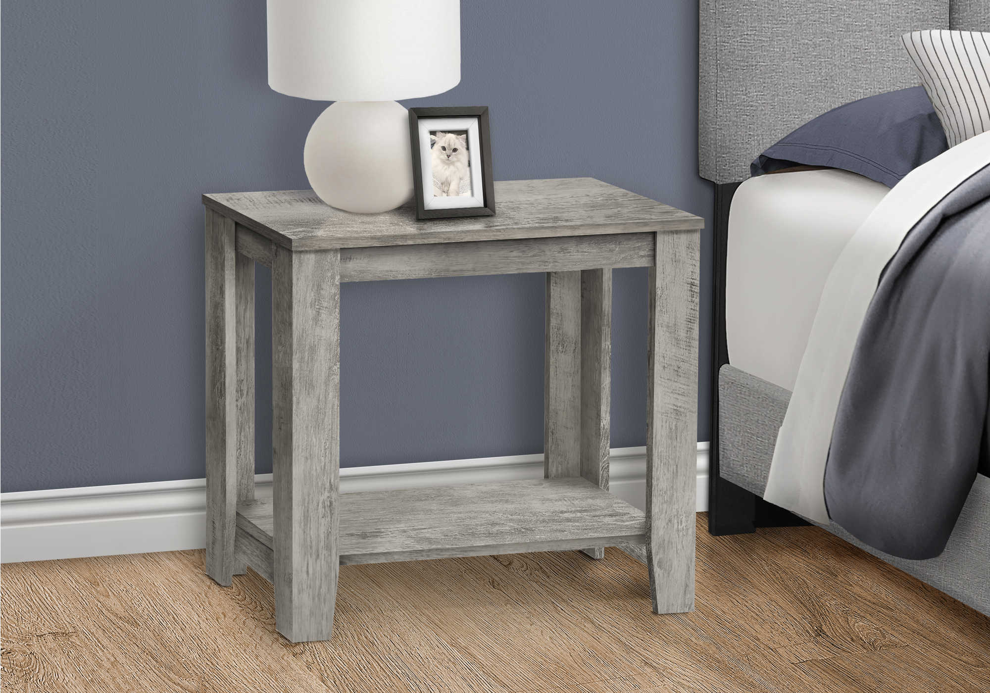 NIGHTSTAND - 22"H / INDUSTRIAL GREY #I 3380