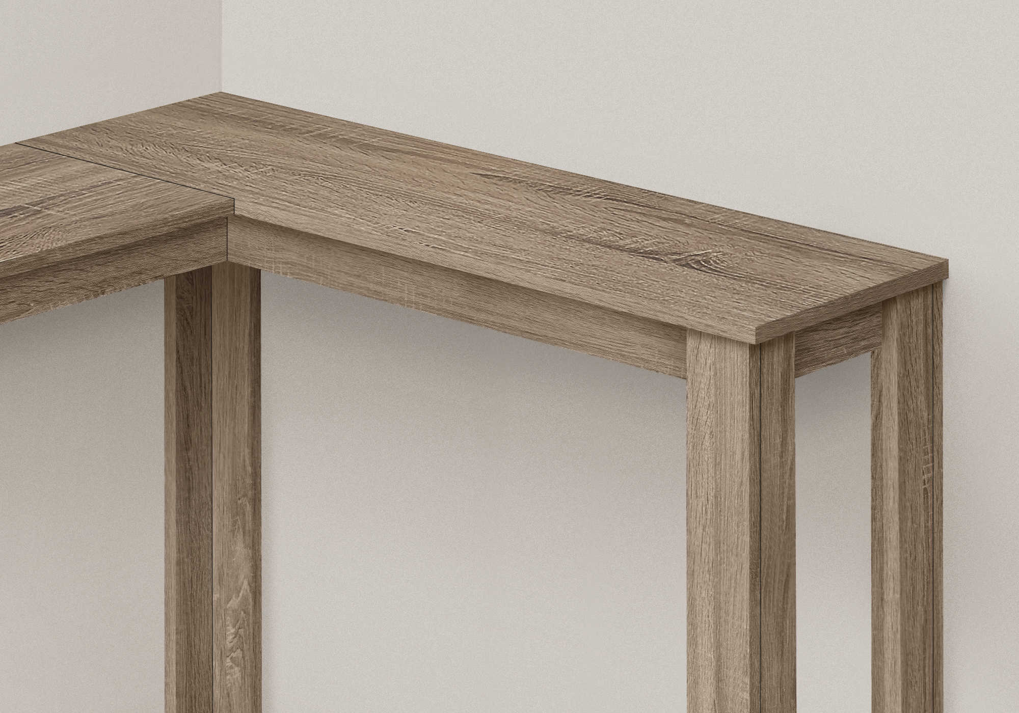 ACCENT TABLE - 36" / DARK TAUPE CORNER CONSOLE #I 3659