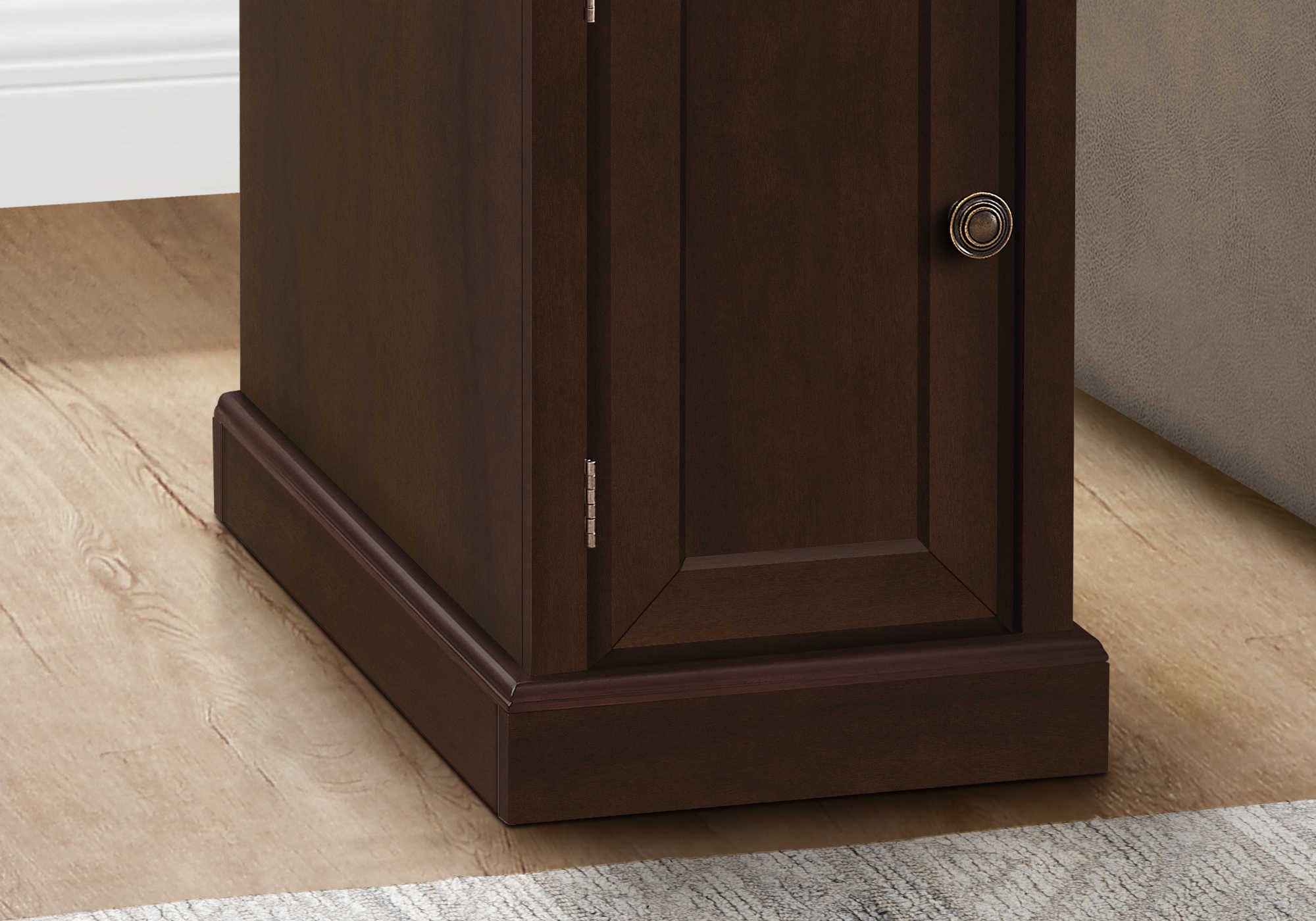 ACCENT TABLE - 24"H / ESPRESSO VENEER END TABLE #I 3964