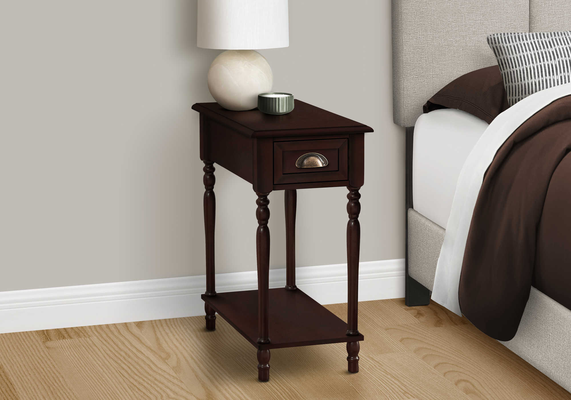 NIGHTSTAND - 24"H / CHERRY VENEER END TABLE #I 3969