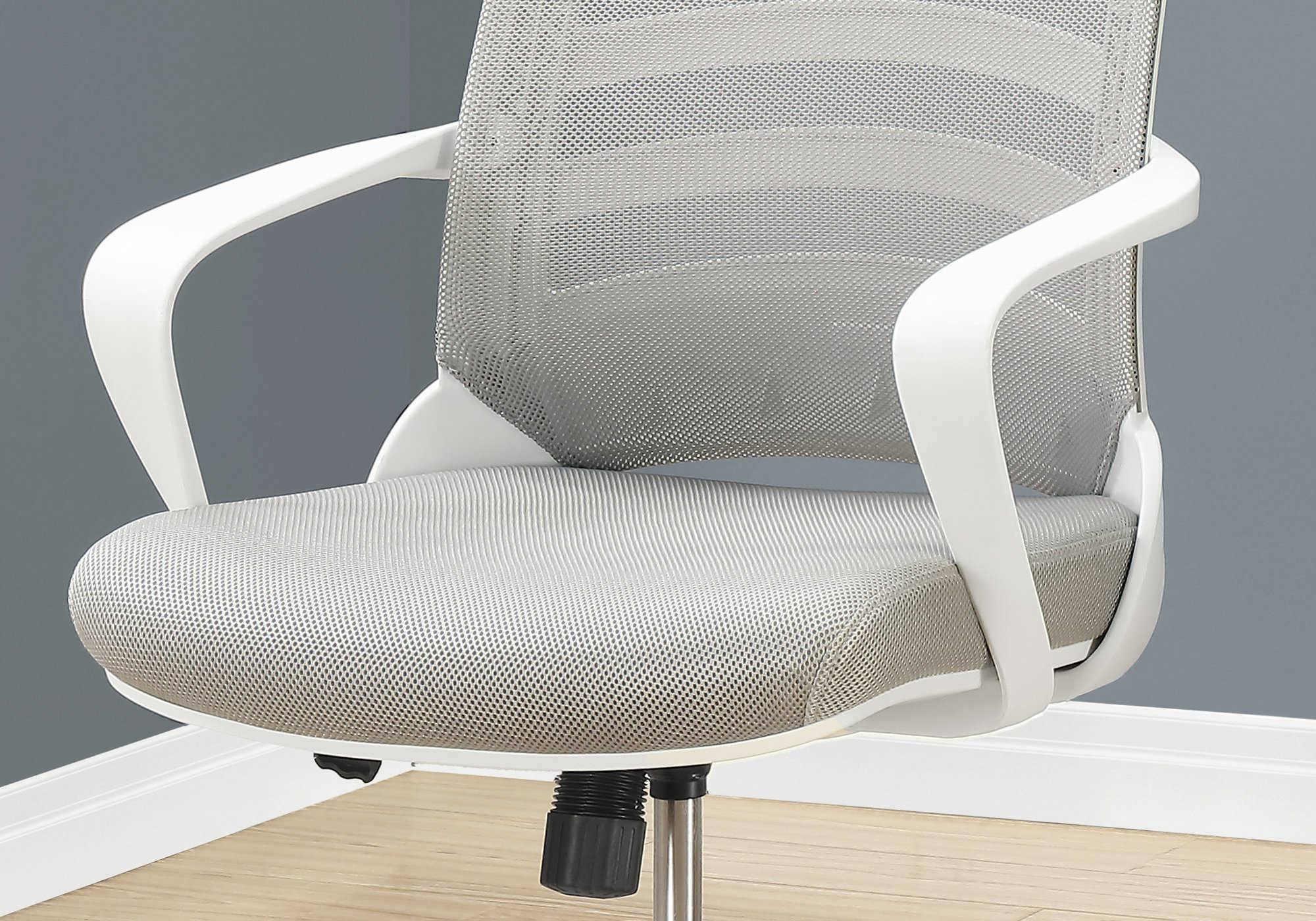 OFFICE CHAIR - WHITE / GREY MESH / MULTI POSITION # I 7225