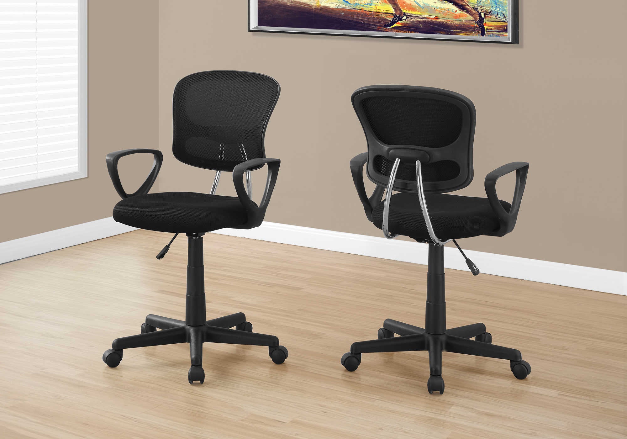 OFFICE CHAIR - BLACK MESH JUVENILE / MULTI-POSITION # I 7260