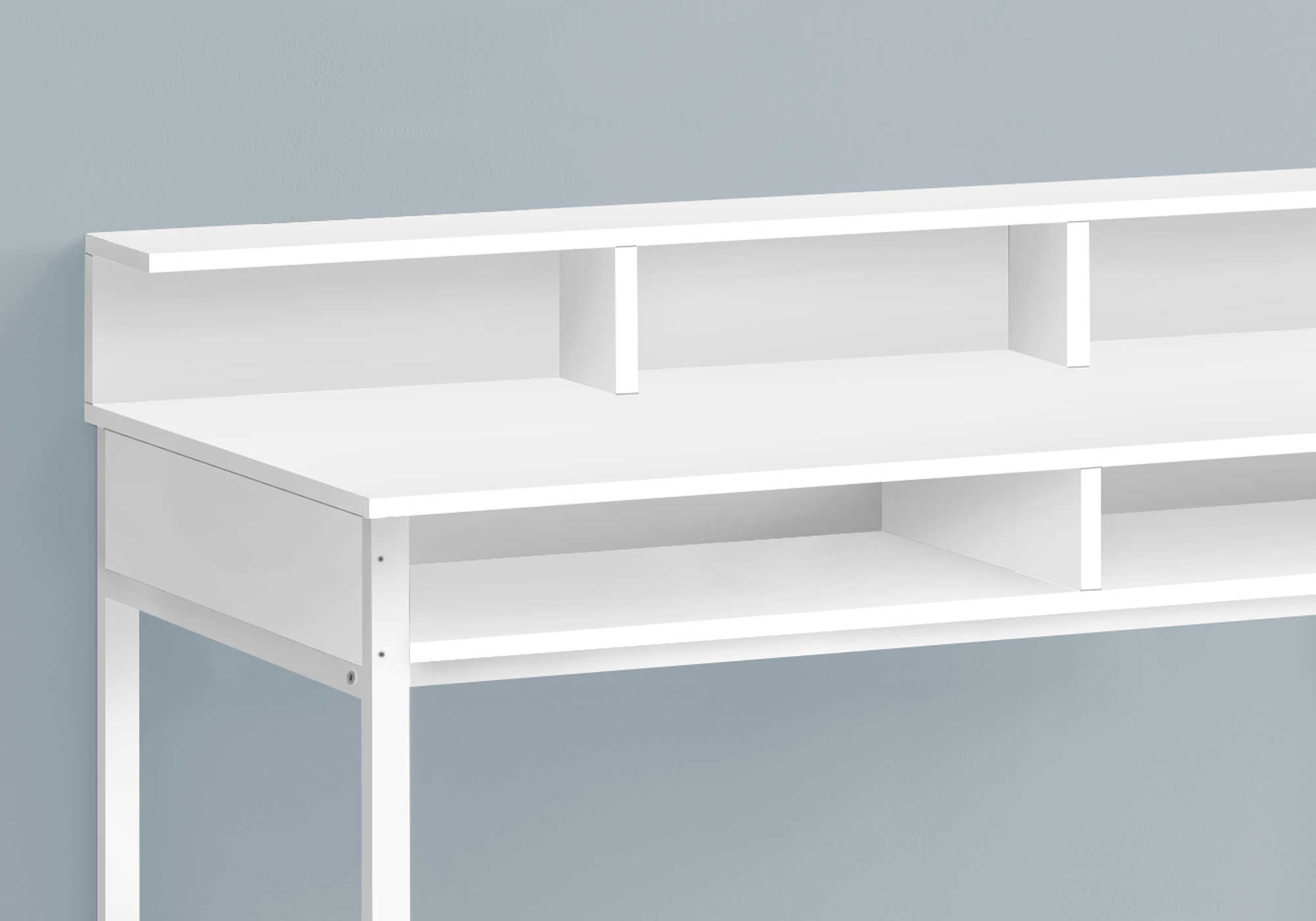 BUREAU D'ORDINATEUR - 48"L / BLANC / HAUTEUR DEBOUT BLANC # I 7701