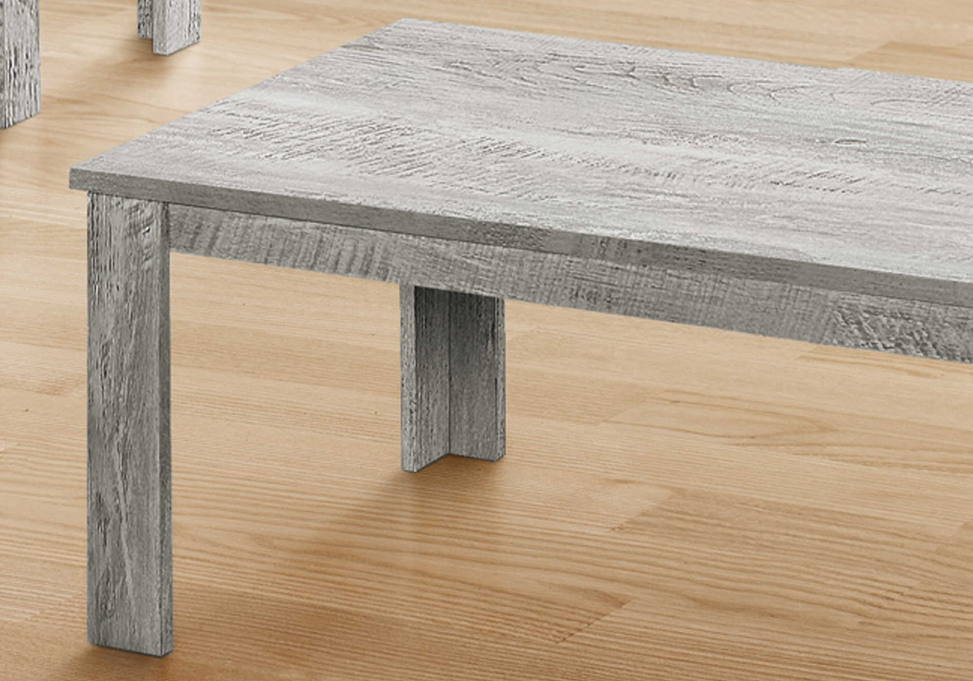 ENSEMBLE DE TABLE - ENSEMBLE DE 3 PIÈCES / GRIS INDUSTRIEL # I 7860P