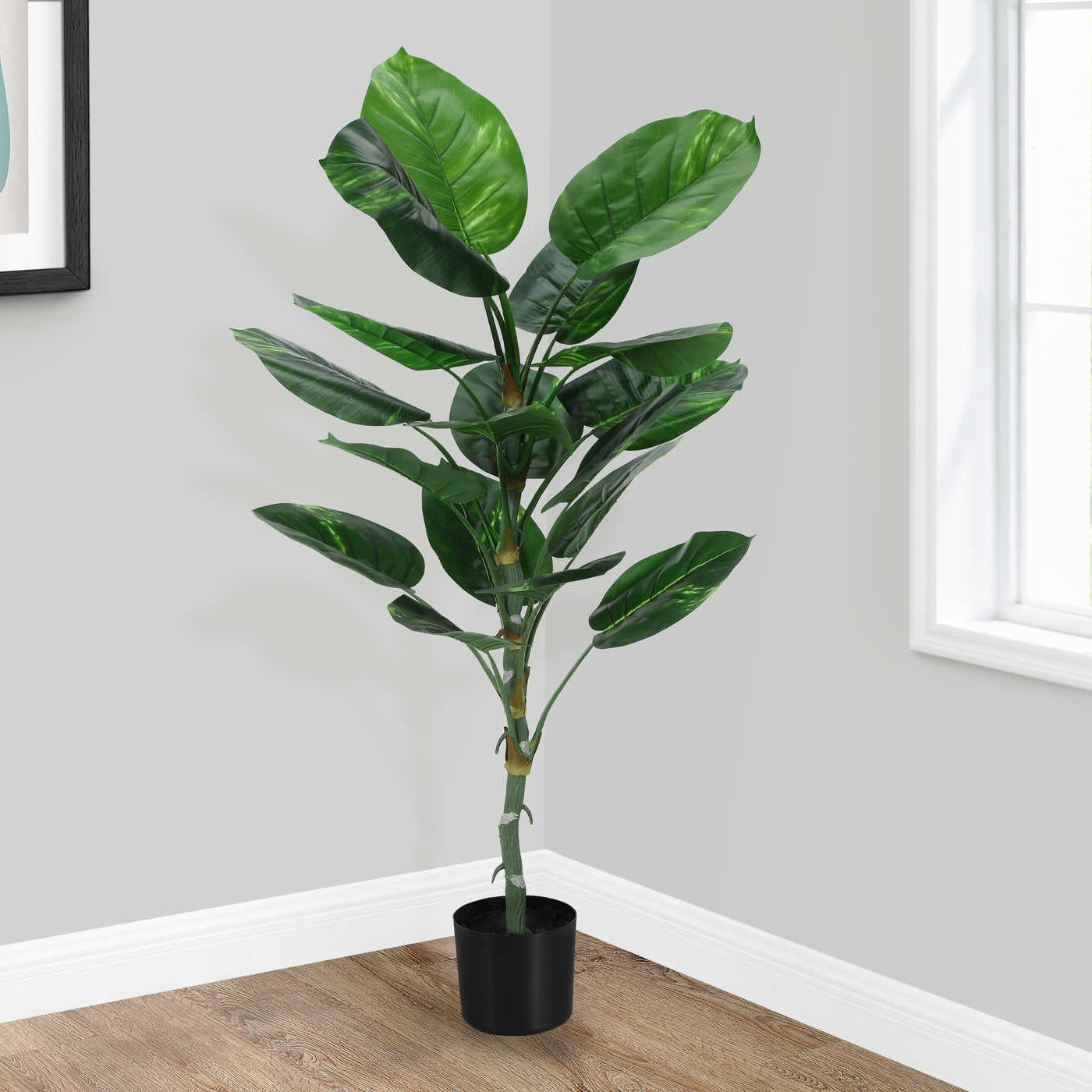 PLANTE ARTIFICIELLE – 137 cm H / DIEFFENBACHIA D'INTÉRIEUR / POT DE 15 cm N° I 9519