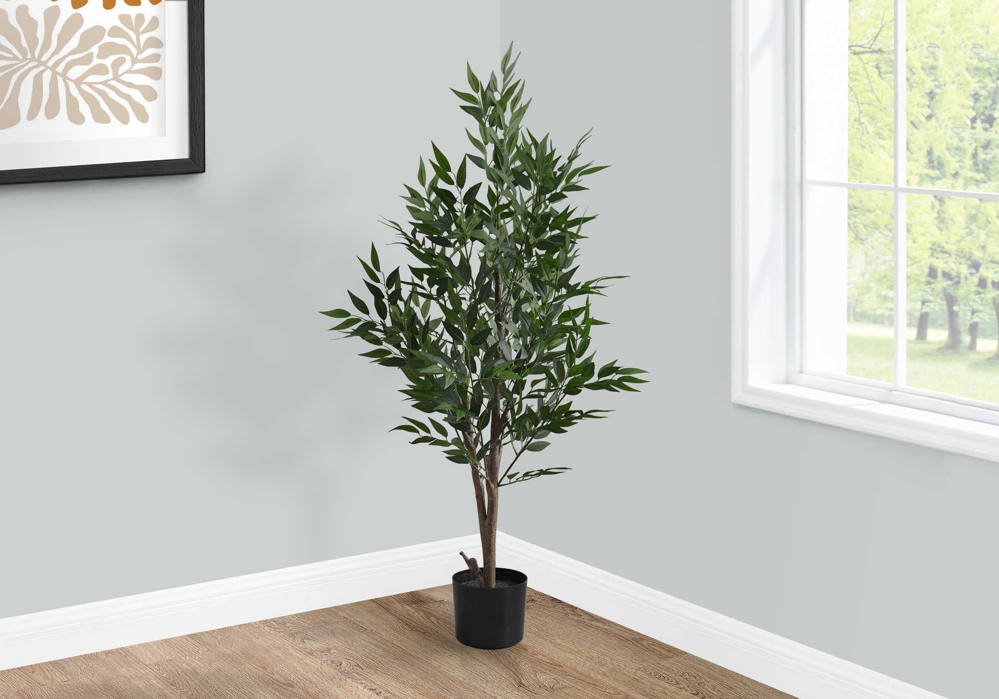 PLANTE ARTIFICIELLE - 47"H / ARBRE D'ACACIA D'INTÉRIEUR DANS UN POT DE 5" # I 9520