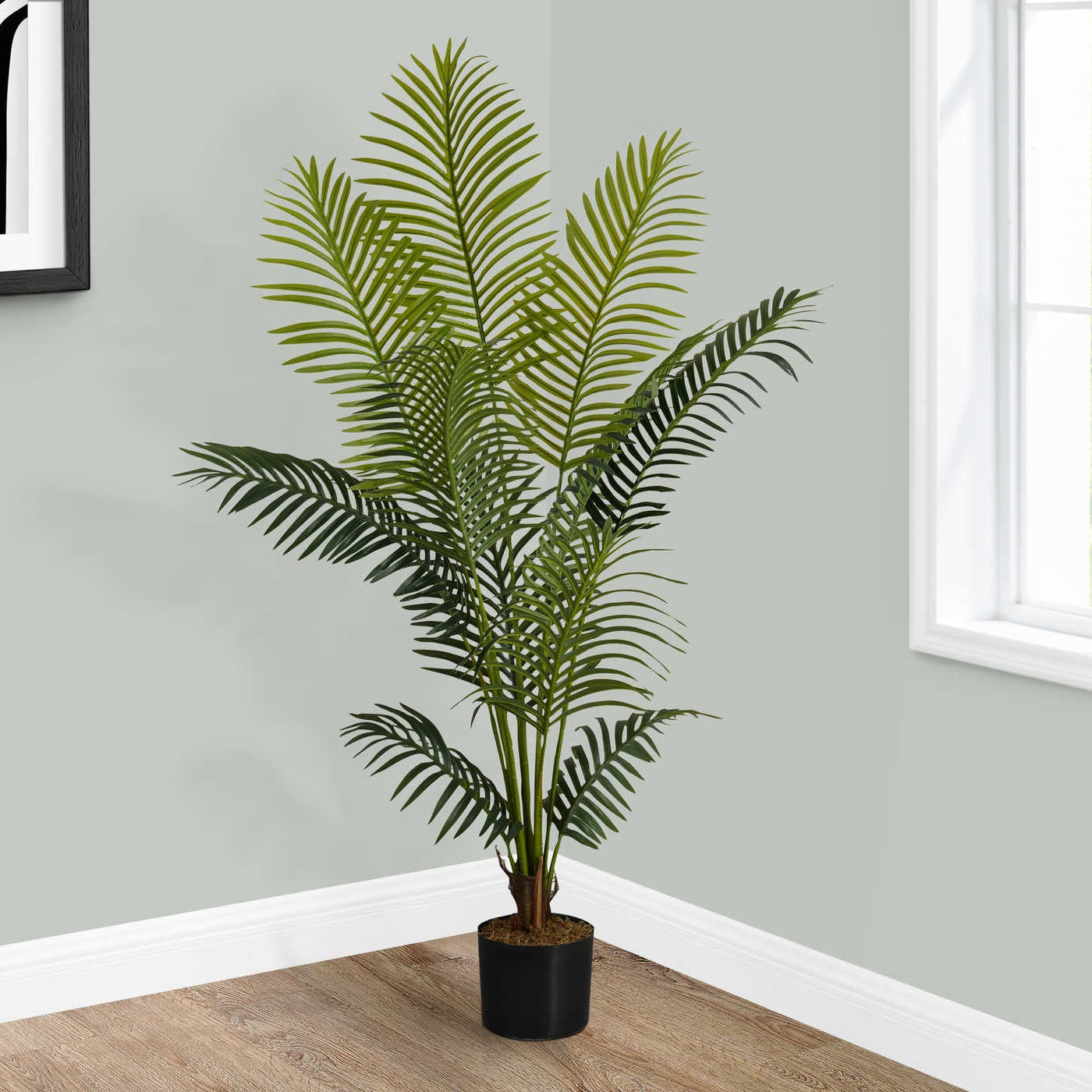 PLANTE ARTIFICIELLE – 145 cm H / PALMIER D'INTÉRIEUR EN POT DE 13 cm N° I 9536