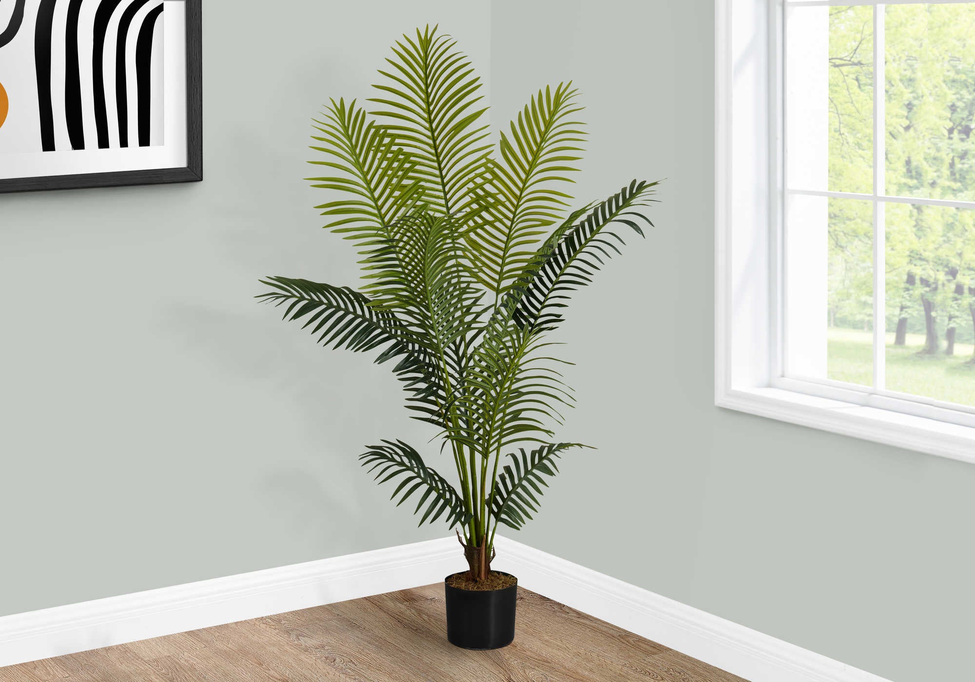 ARTIFICIAL PLANT - 57"H / INDOOR PALM TREE IN A 5" POT # I 9536