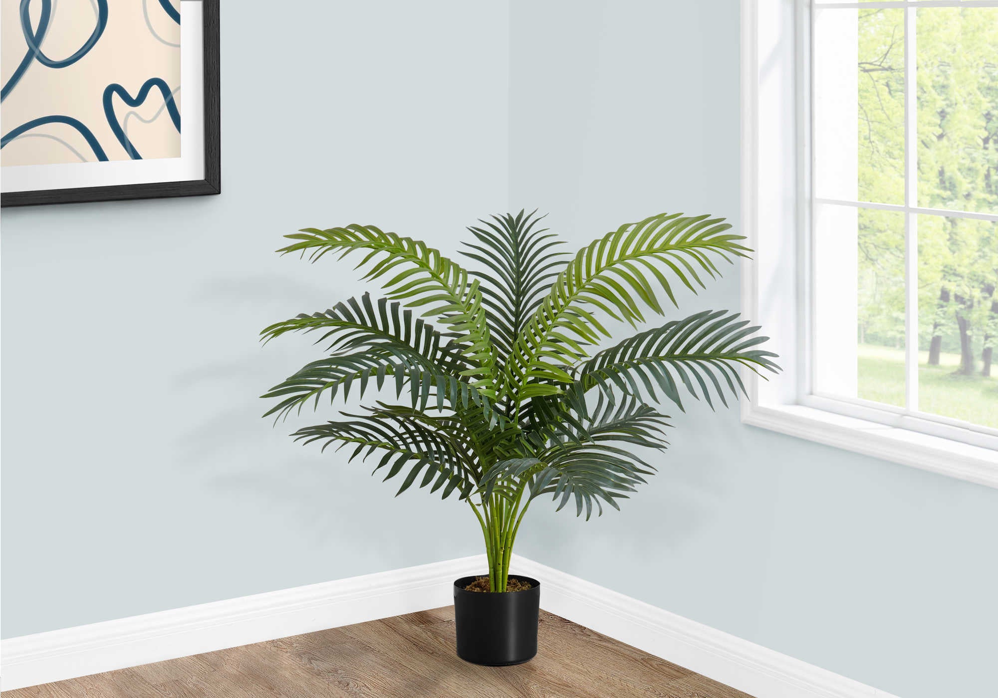 PLANTE ARTIFICIELLE - 34"H / PALMIER D'INTÉRIEUR DANS UN POT DE 5" # I 9539