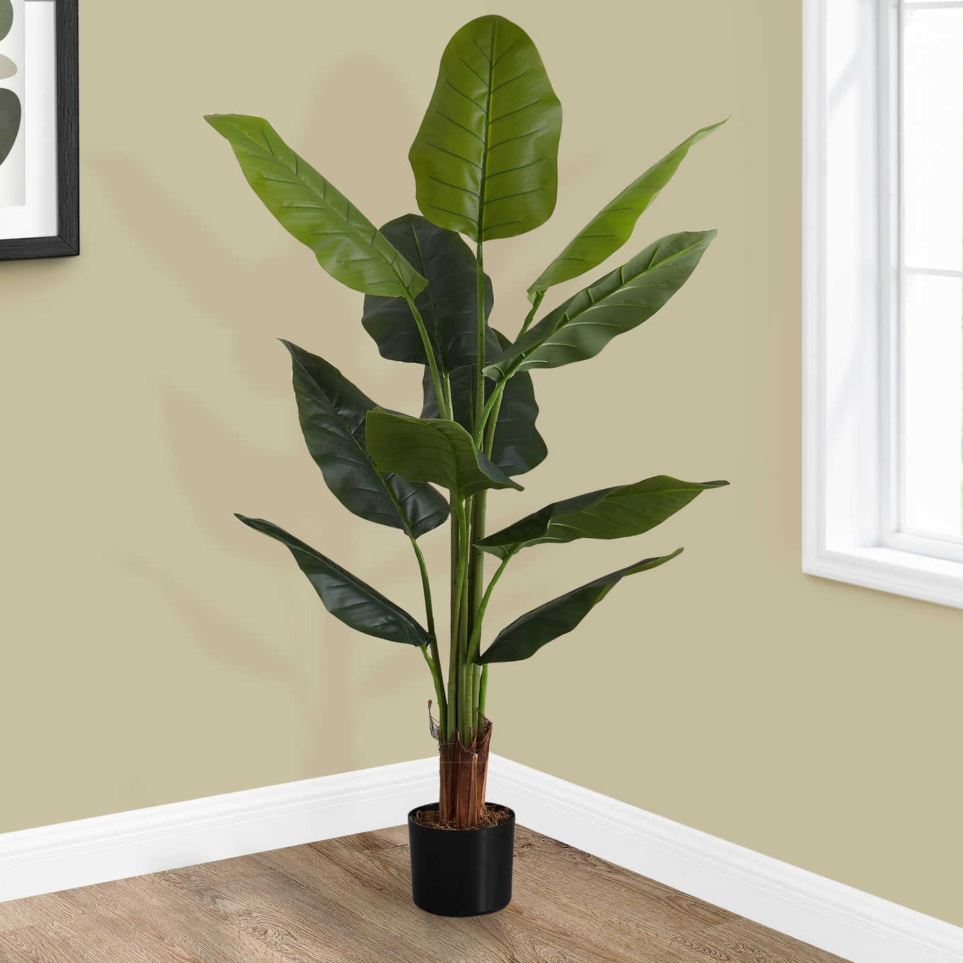 PLANTE ARTIFICIELLE – 150 cm H / STRELITZIA D'INTÉRIEUR EN POT DE 13 cm # I 9545