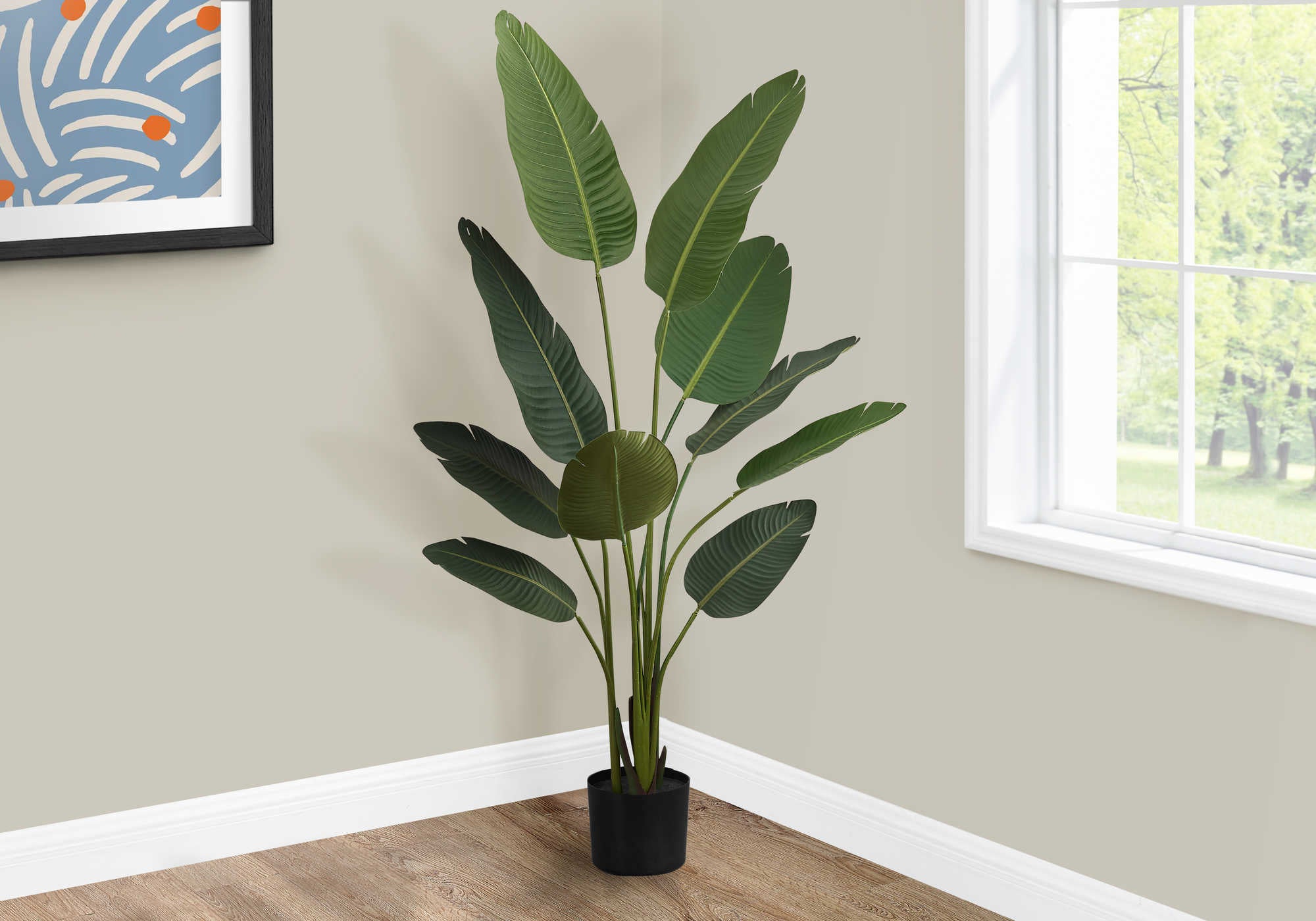 ARTIFICIAL PLANT - 60"H / INDOOR BIRD OF PARADISE 5" POT # I 9570