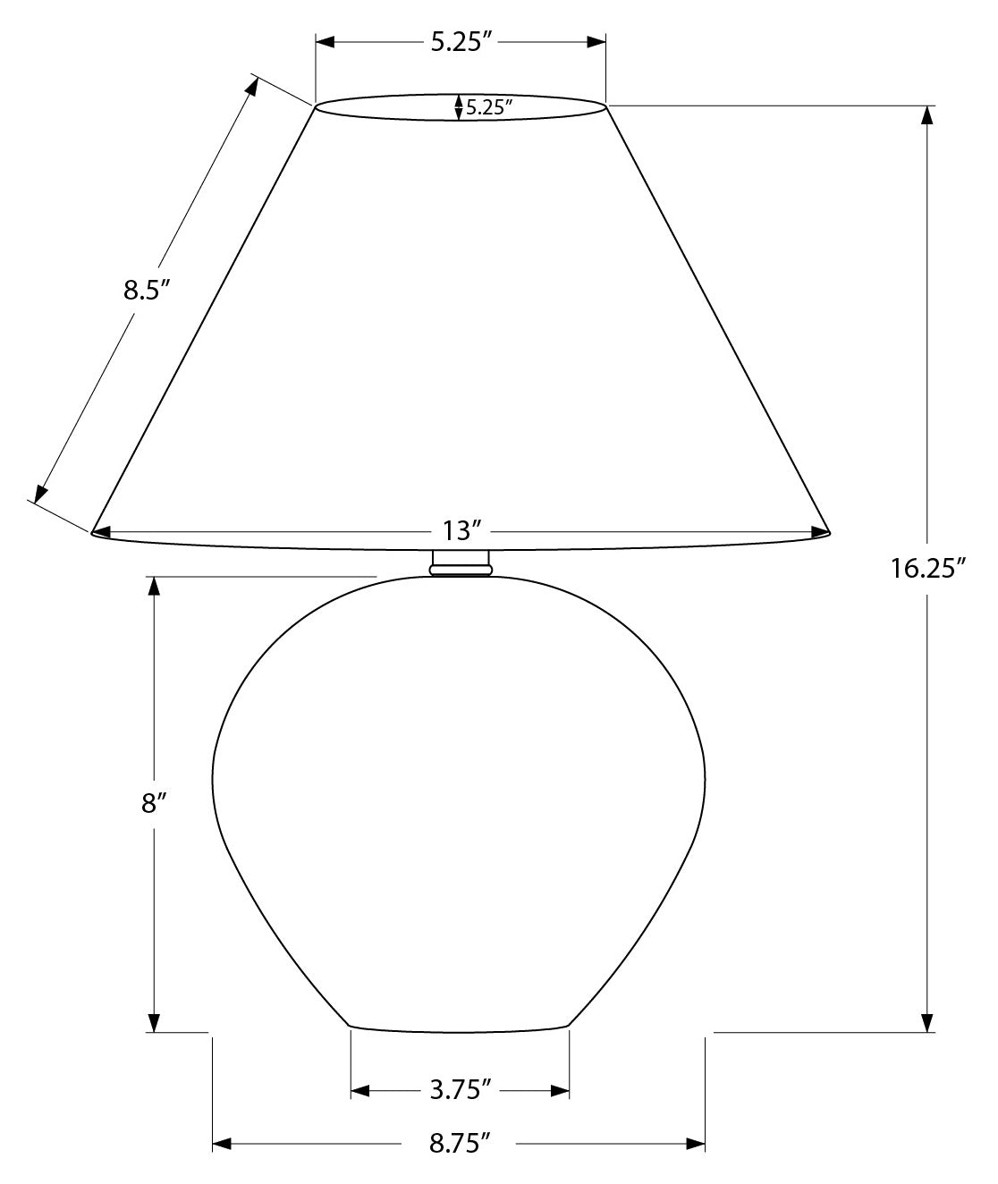 ÉCLAIRAGE - LAMPE DE TABLE 16"H CÉRAMIQUE CRÈME / ABAT-JOUR BEIGE # I 9631