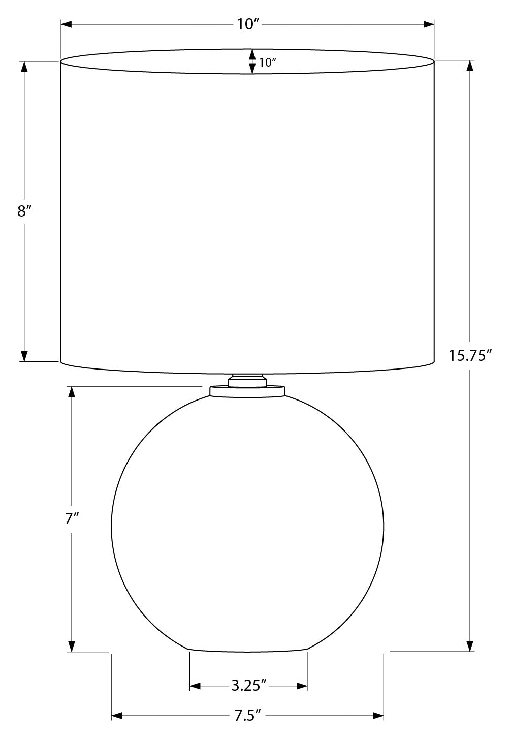 ÉCLAIRAGE - LAMPE DE TABLE 16"H CÉRAMIQUE CRÈME / ABAT-JOUR BEIGE # I 9632