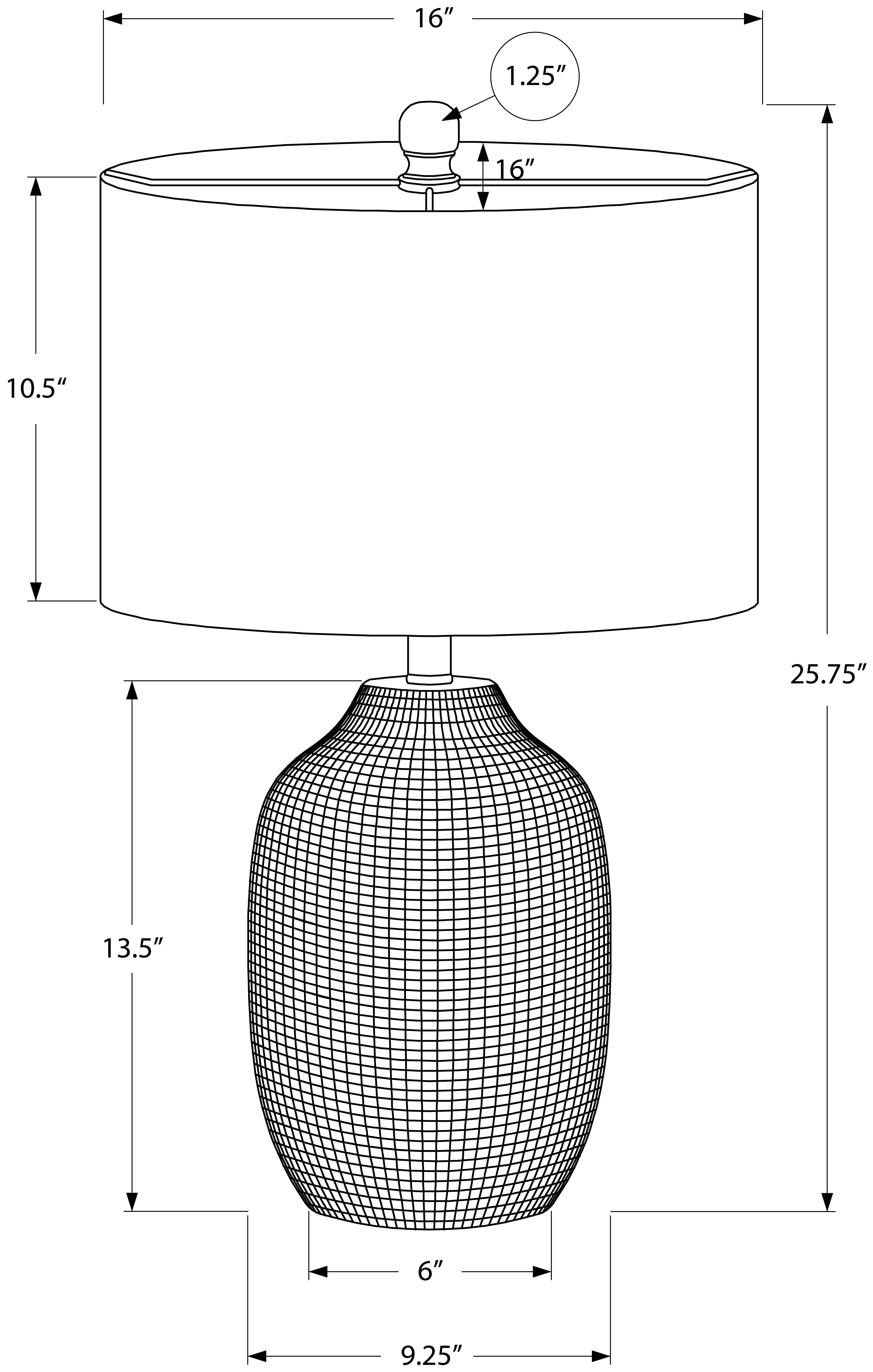 LIGHTING - 26"H TABLE LAMP CREAM CERAMIC / IVORY SHADE # I 9704