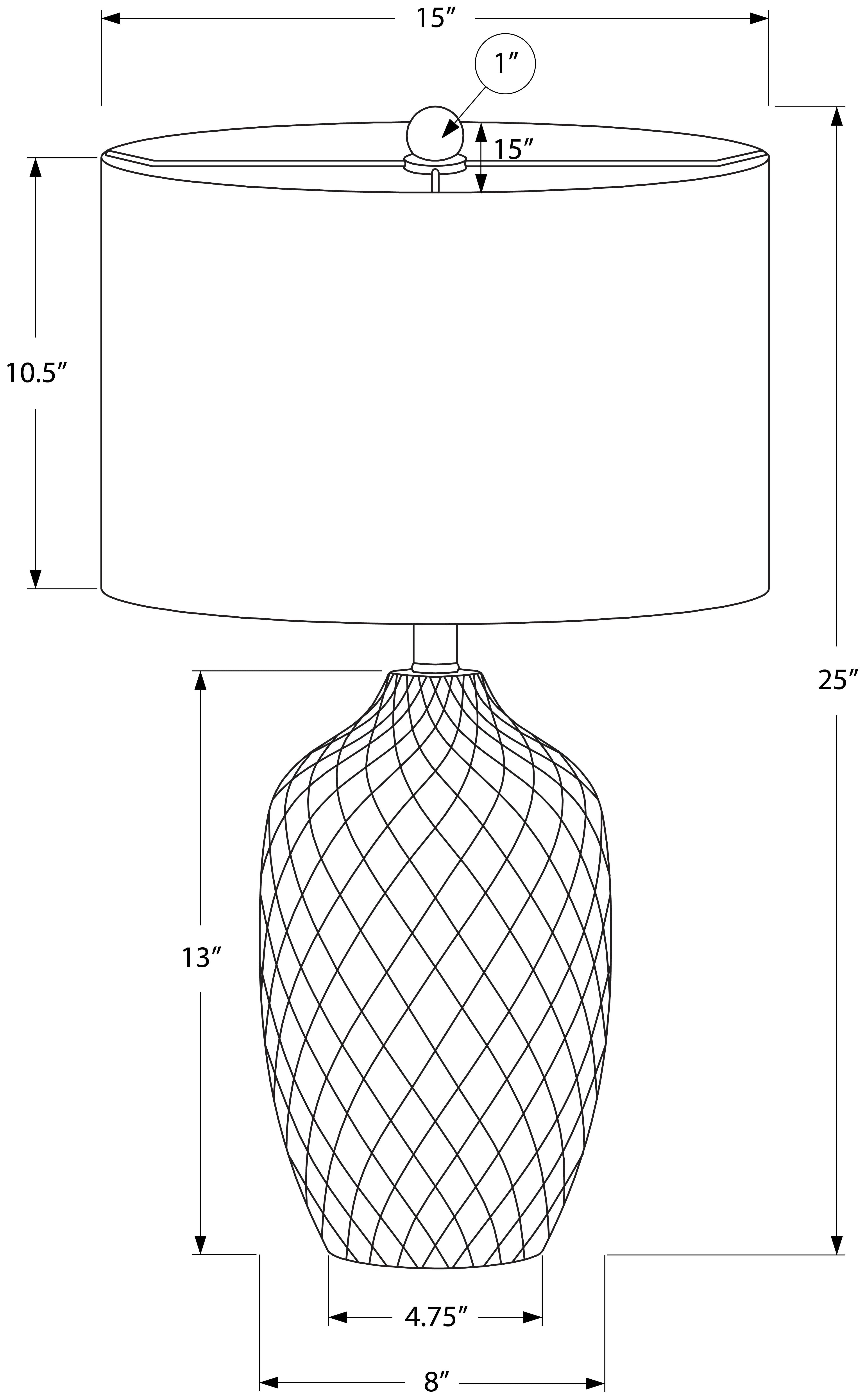 LIGHTING - 25"H TABLE LAMP CREAM CERAMIC / IVORY SHADE # I 9707