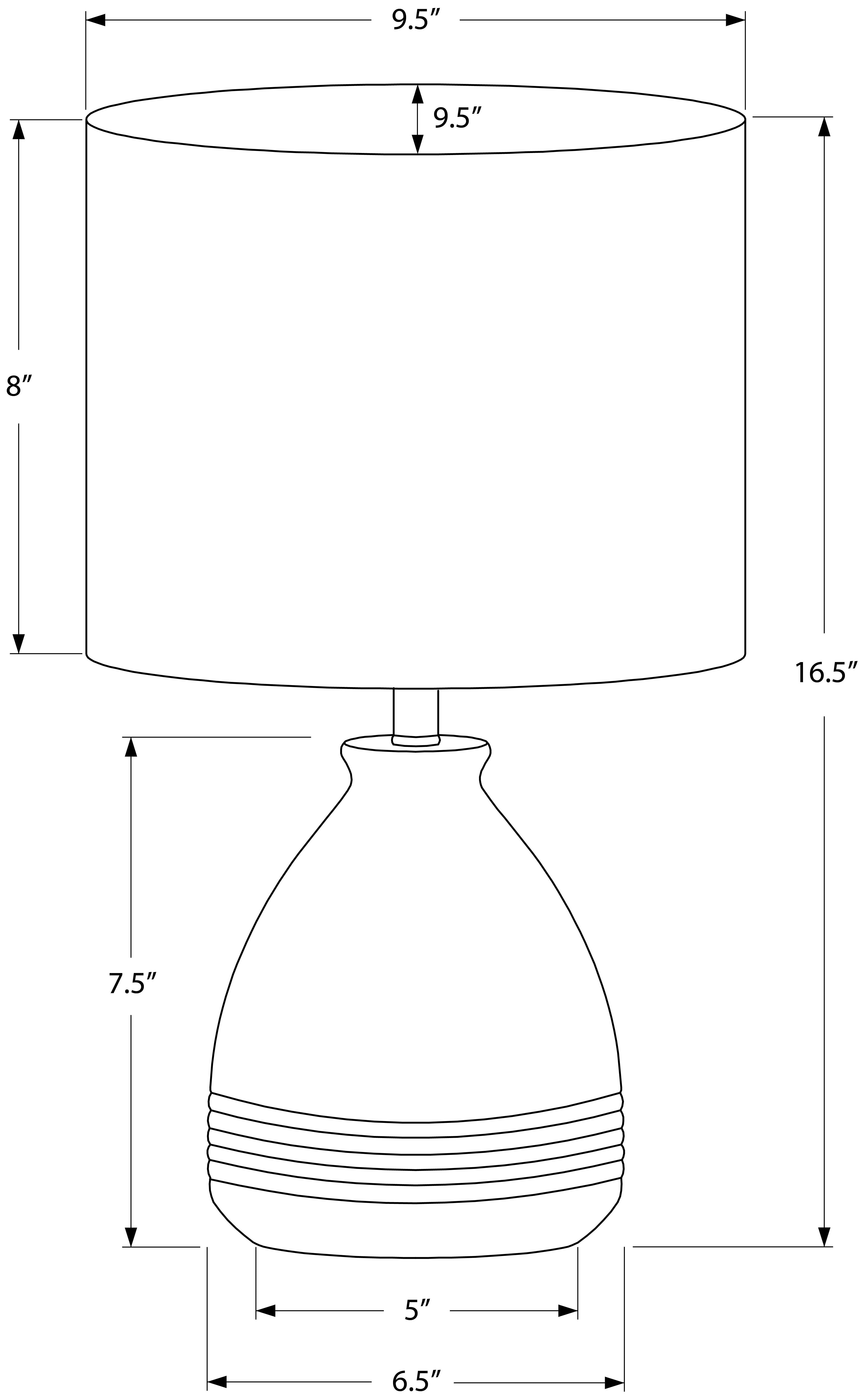 ÉCLAIRAGE - LAMPE DE TABLE 17"H CÉRAMIQUE CRÈME / ABAT-JOUR IVOIRE # I 9741