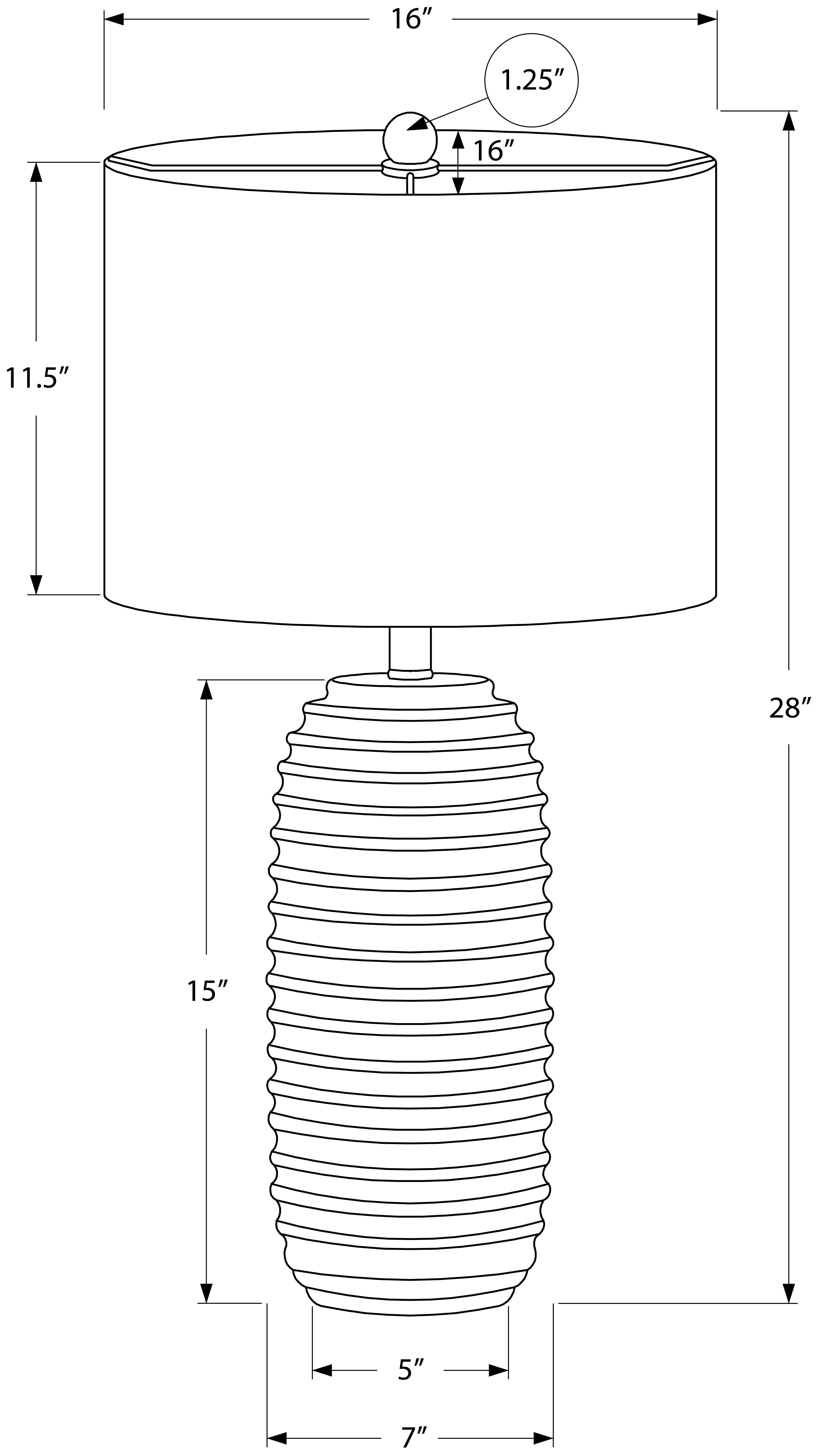 ÉCLAIRAGE - LAMPE DE TABLE 28"H RÉSINE CRÈME / ABAT-JOUR IVOIRE # I 9742