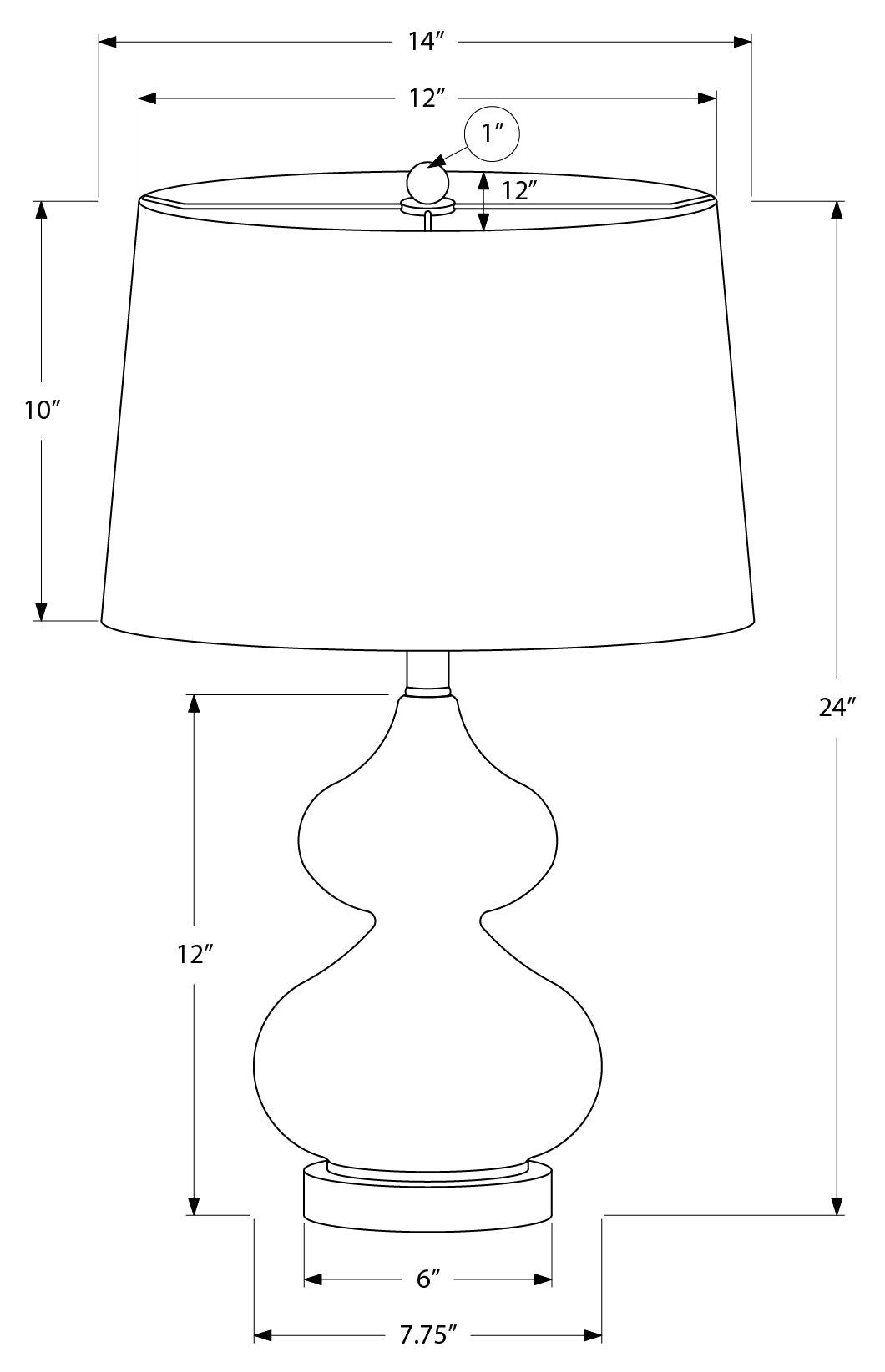 LIGHTING - 24"H TABLE LAMP GREEN GLASS / IVORY SHADE # I 9768