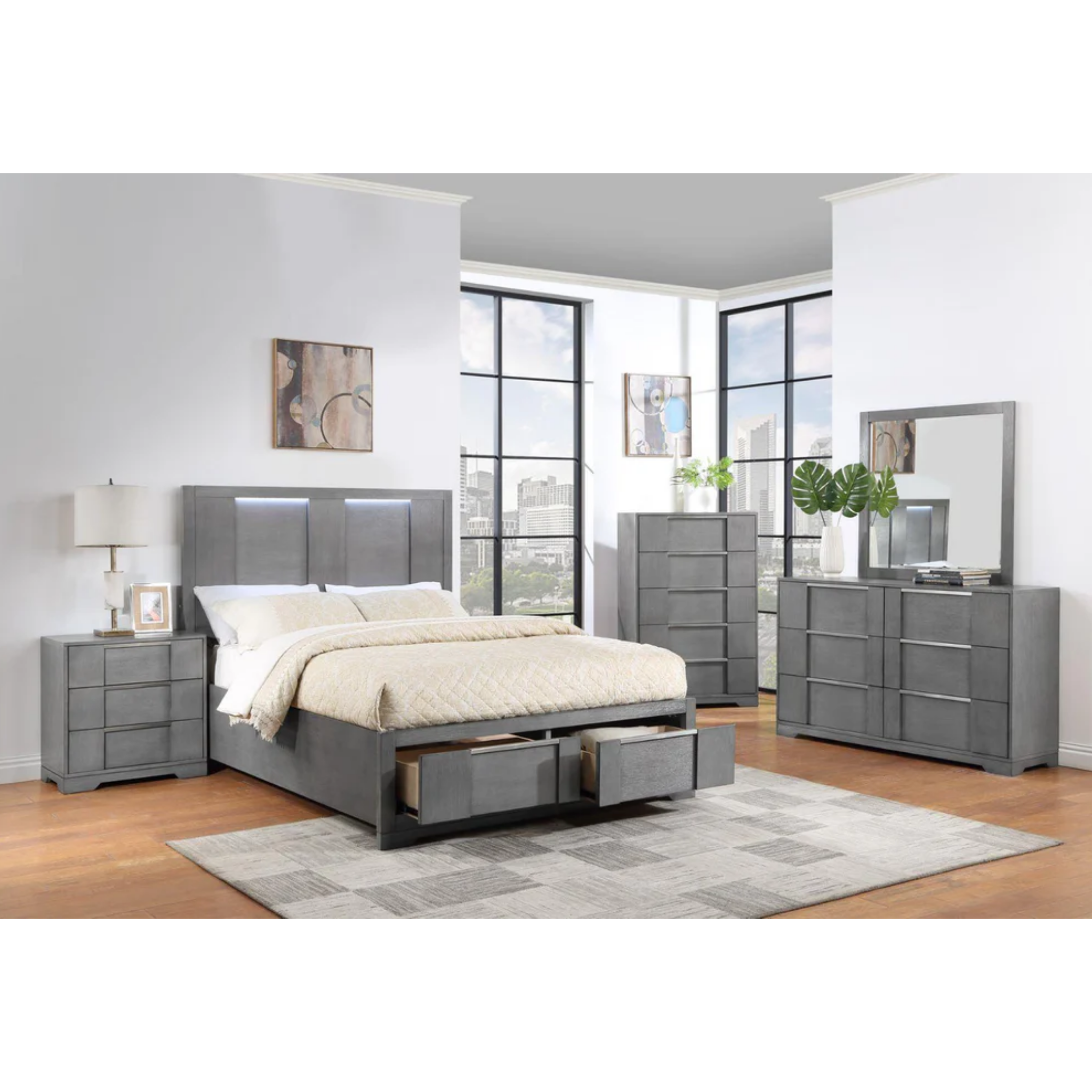 Queen Bedroom Set – Kylie Silver