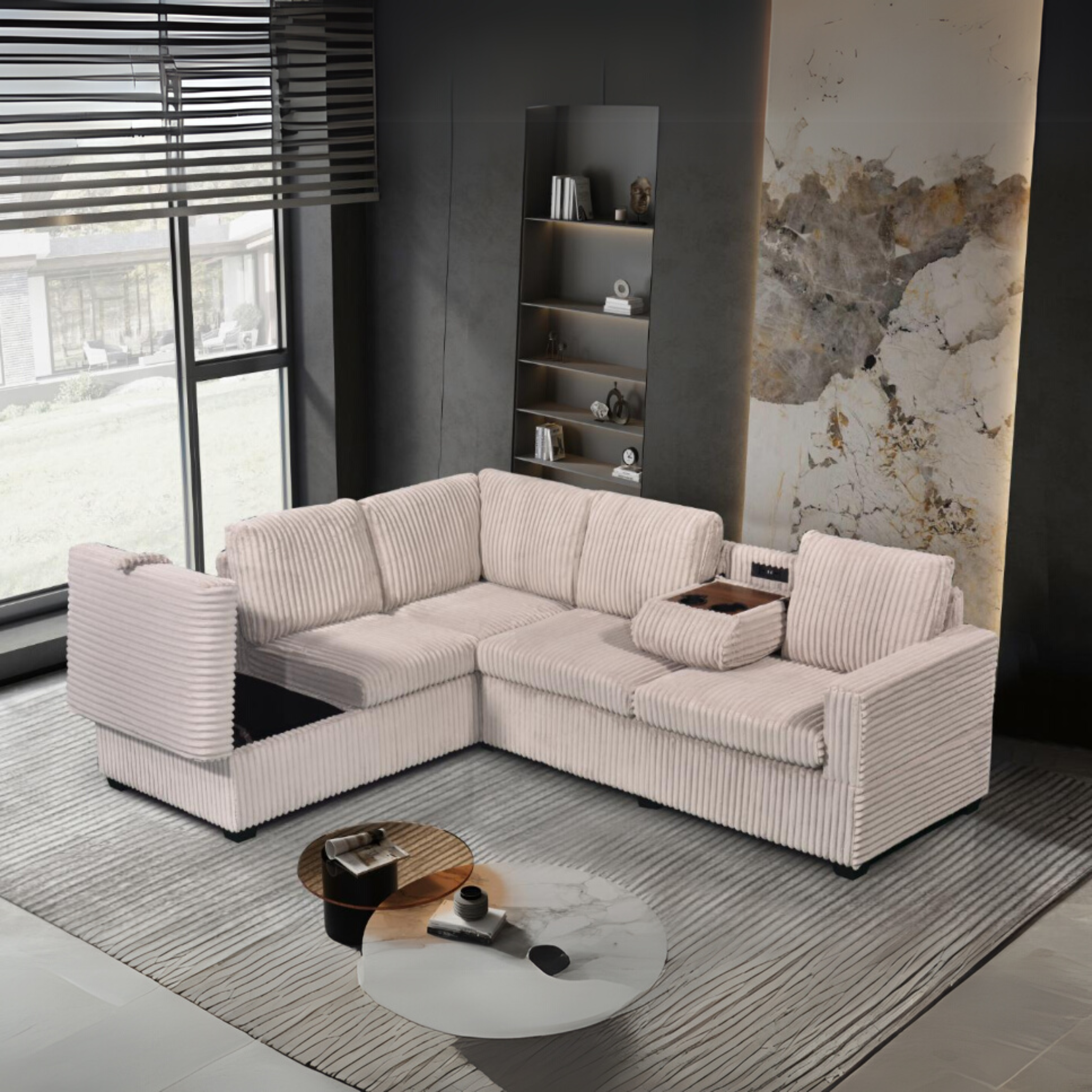 Snug – Canapé sectionnel beige