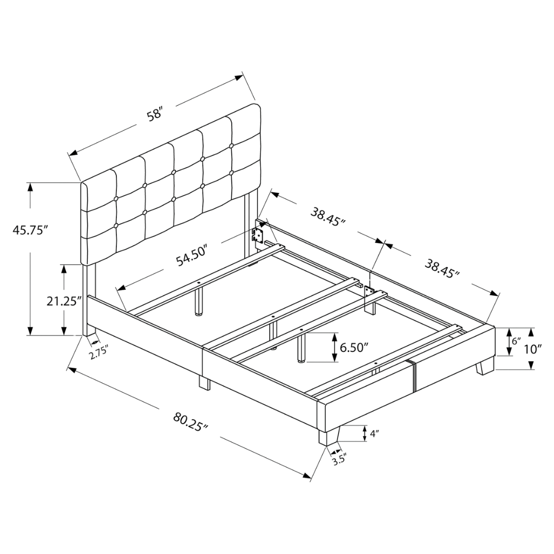 Lindra – Lit Queen – Tissu (Lin Gris)