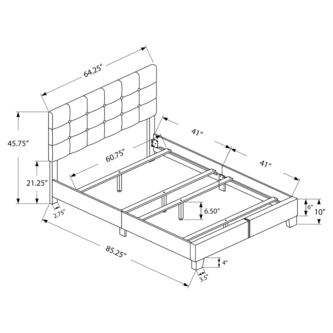 Lindra – Lit Queen – Tissu (Lin Beige)