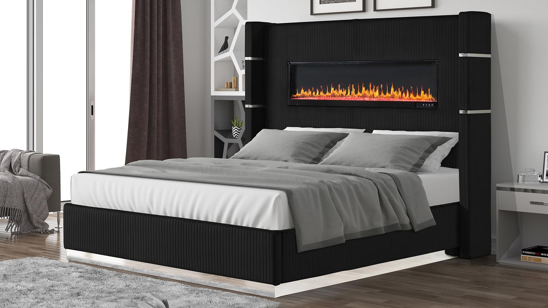 LIZELLE FIREPLACE BED