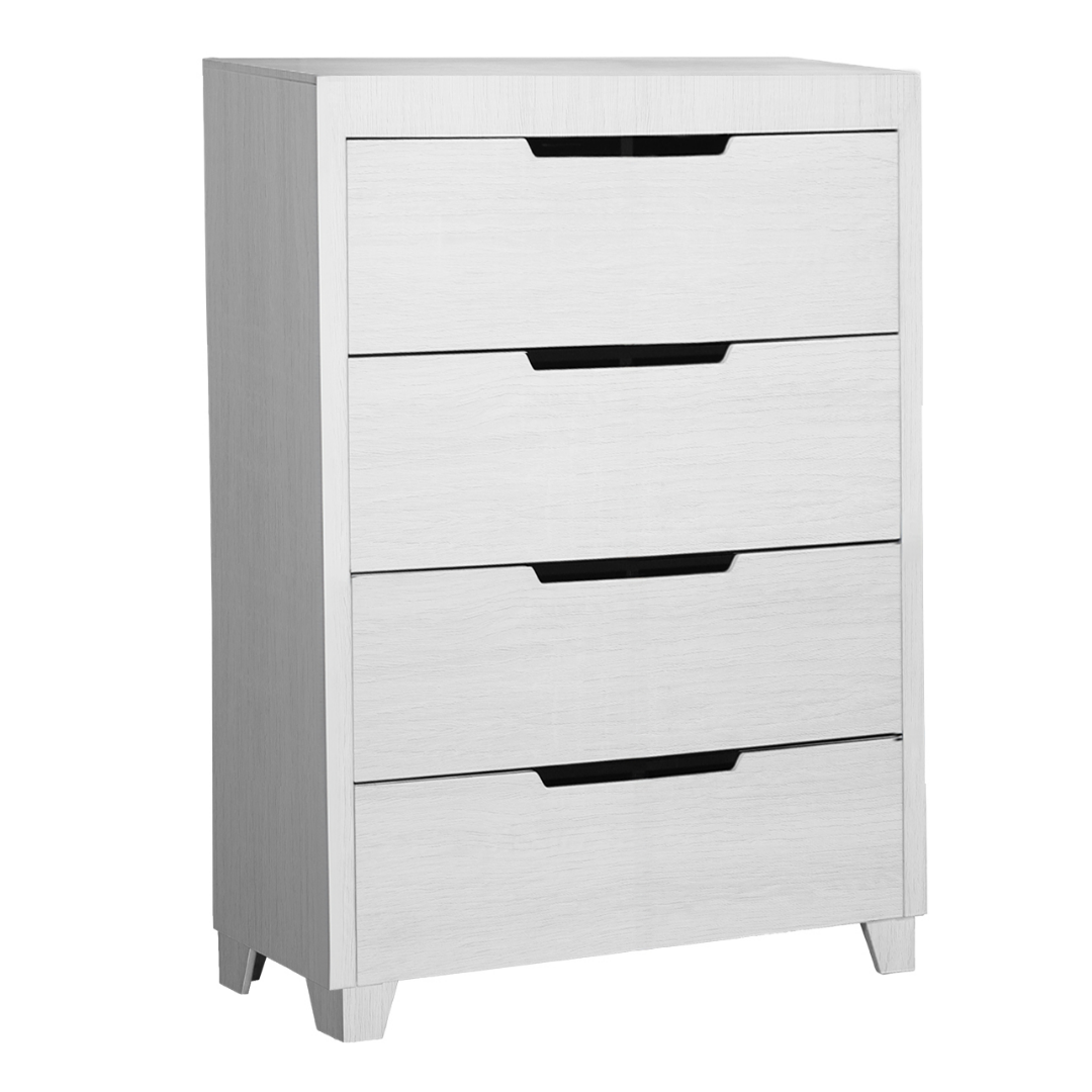 Ensemble chambre Lumera queen 6 pièces blanc PU avec tête de lit LED intégrée – Bonito Montréal