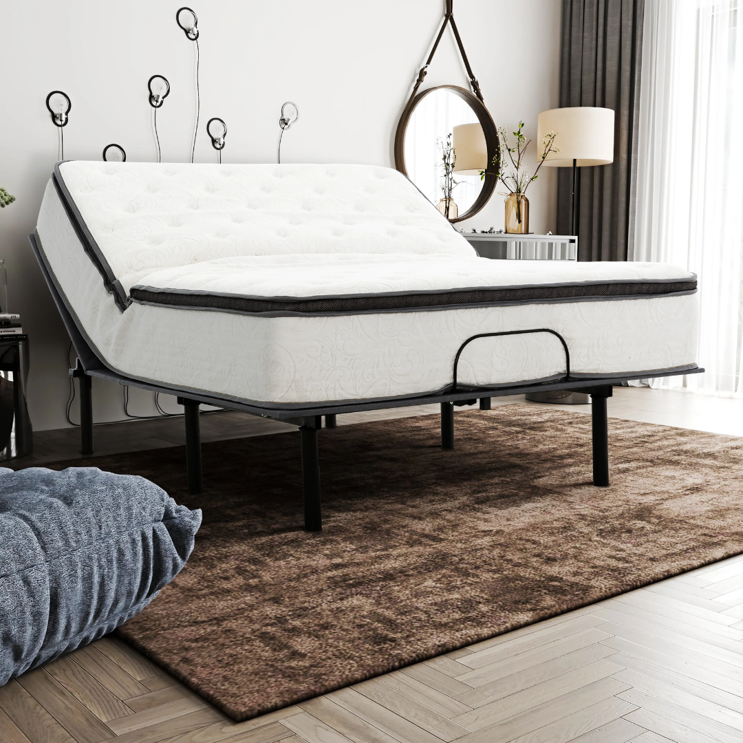 Sommier articulé Malorix avec six positions préréglées – Twin XL / Double / Queen / King