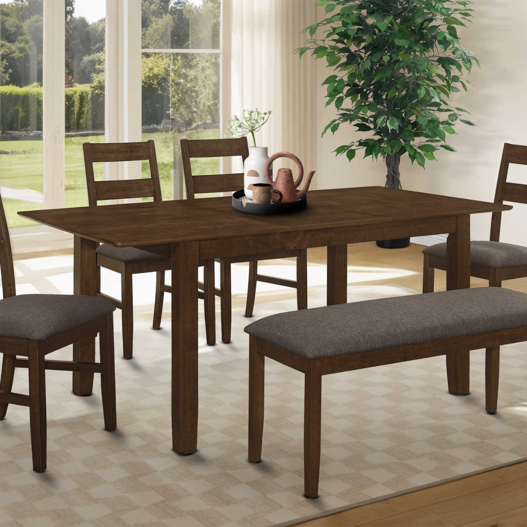 Walden – Extendable Dining Table – Brown Walnut Veneer