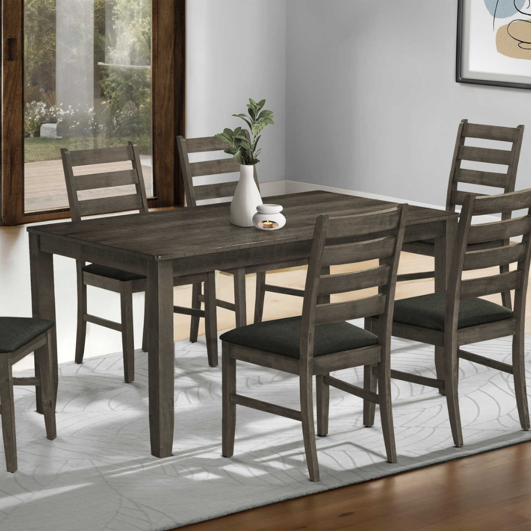 Grayson – Dining Table – Antique Grey Veneer
