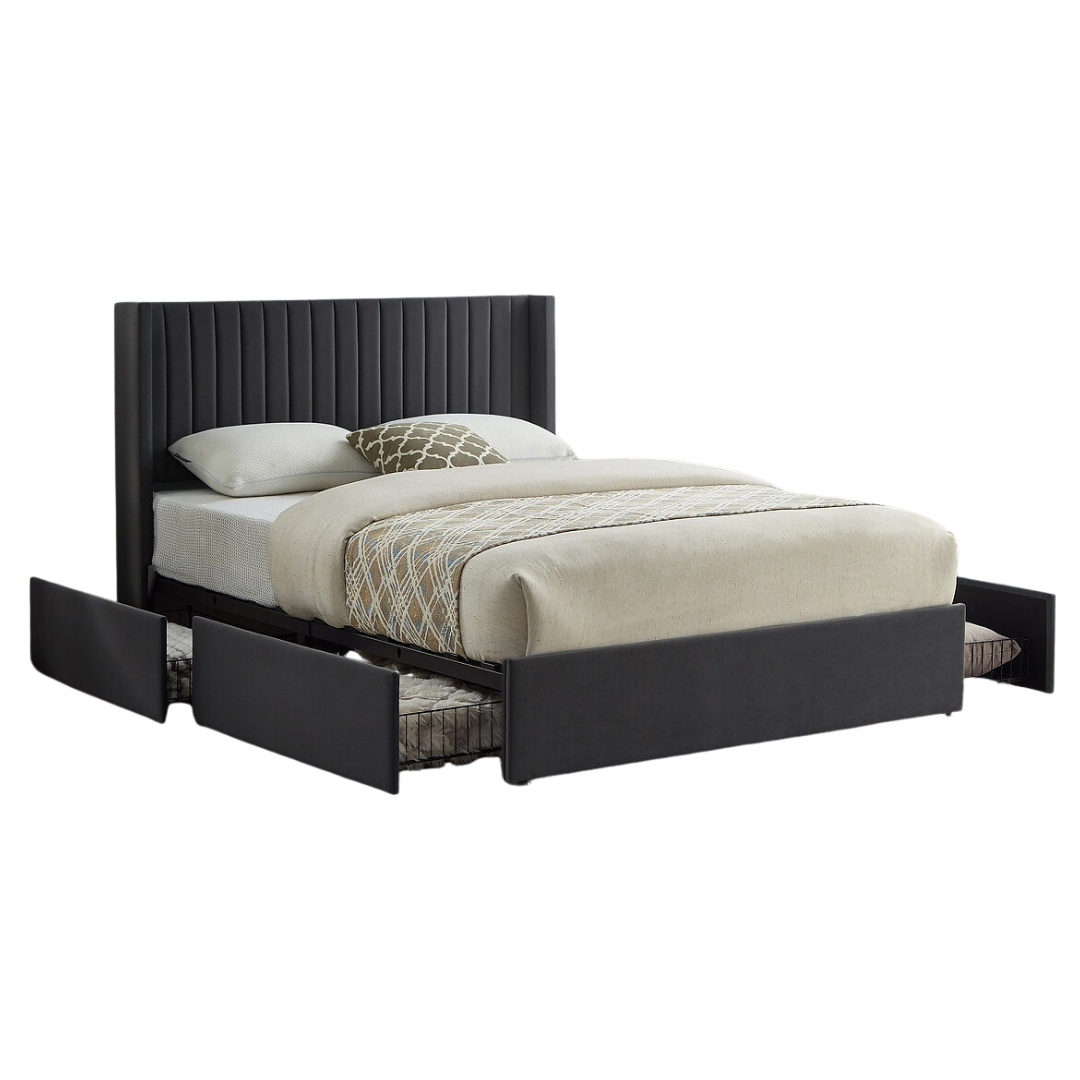 Morvyn – Queen Bed – Velvet