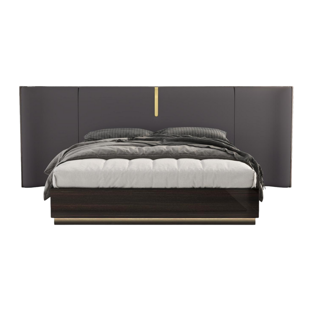 Orobella – Ensemble de chambre à coucher – King – Chêne foncé