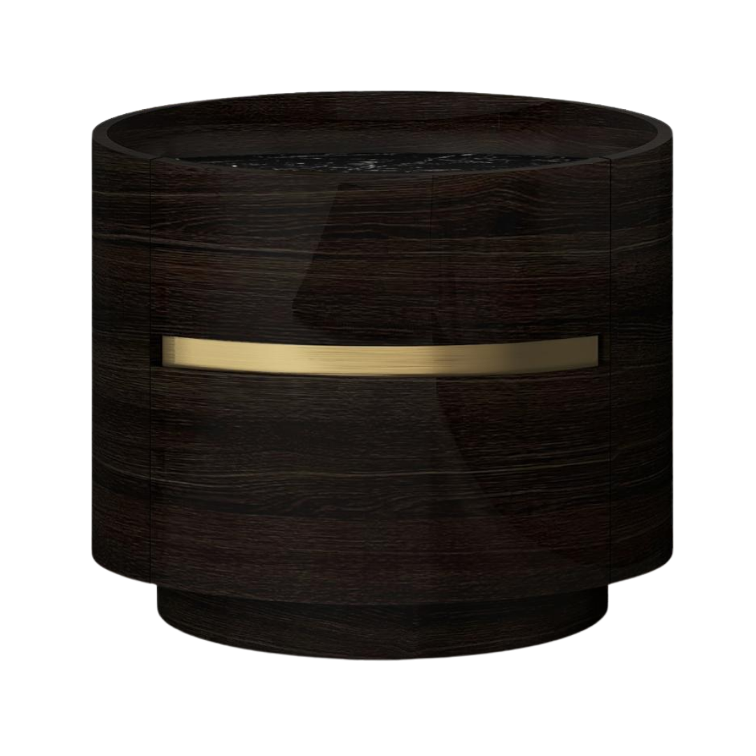 Orobella – Ensemble de chambre à coucher – King – Chêne foncé