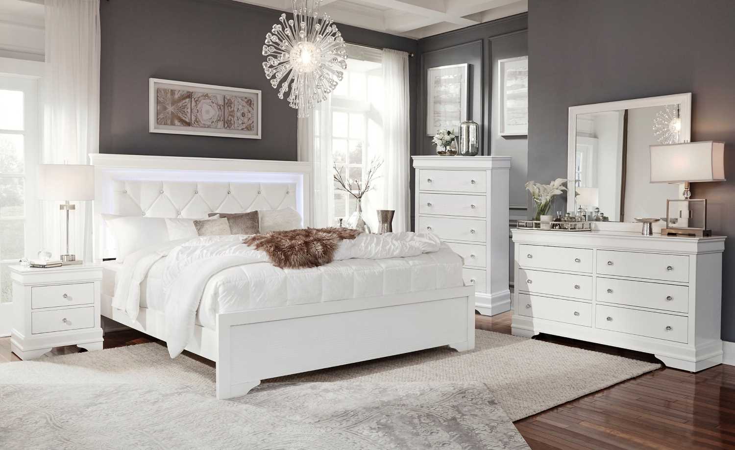 Pompei Bedroom Collection White