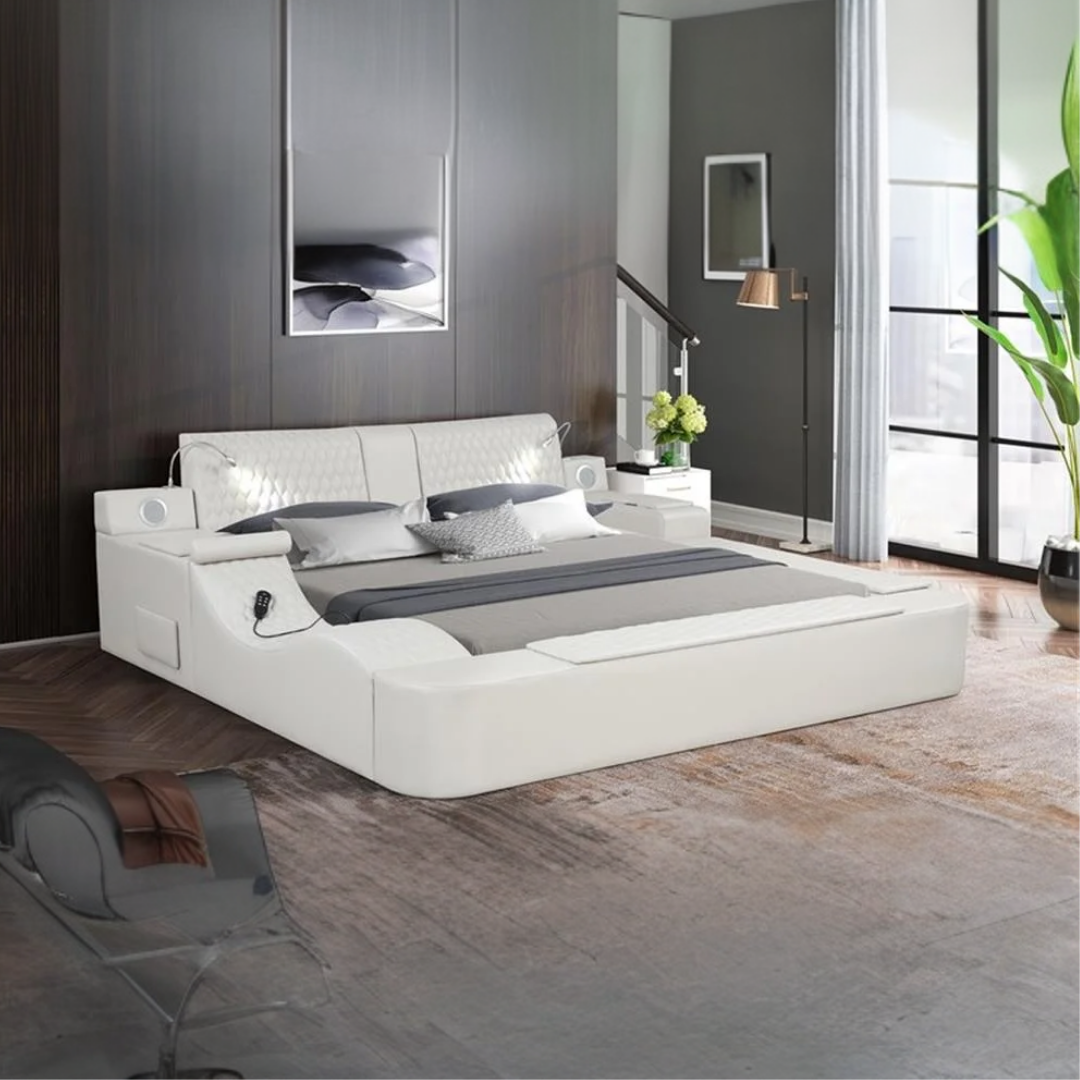 Rezova – Queen Bed – PU (Ice)