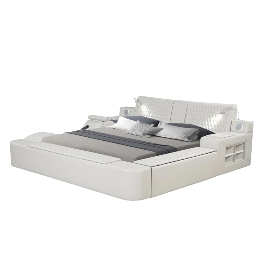 Rezova – Queen Bed – PU (Ice)