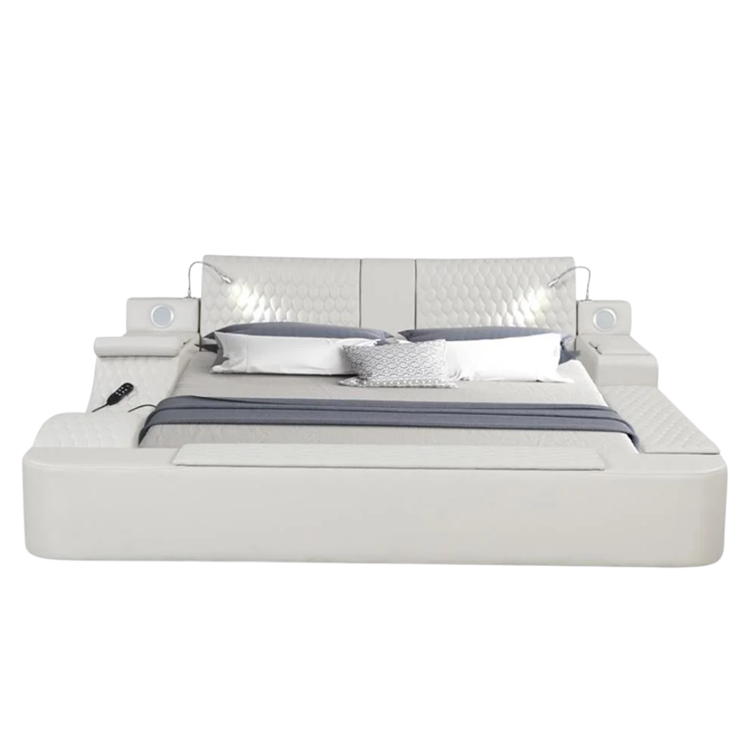 Rezova – Queen Bed – PU (Ice)