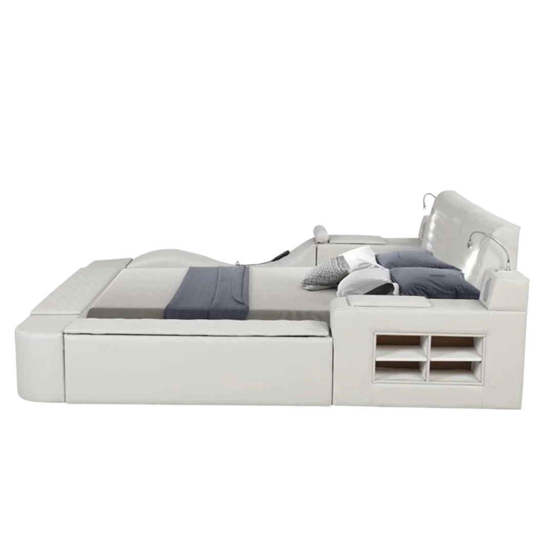 Rezova – Queen Bed – PU (Ice)