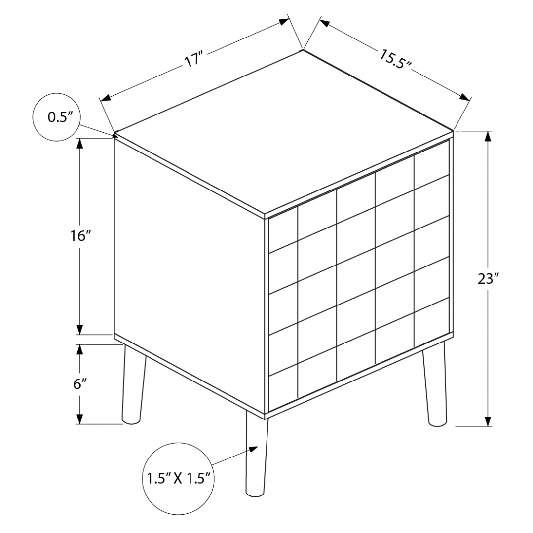 Seagrano – Night Stand – Dark Walnut