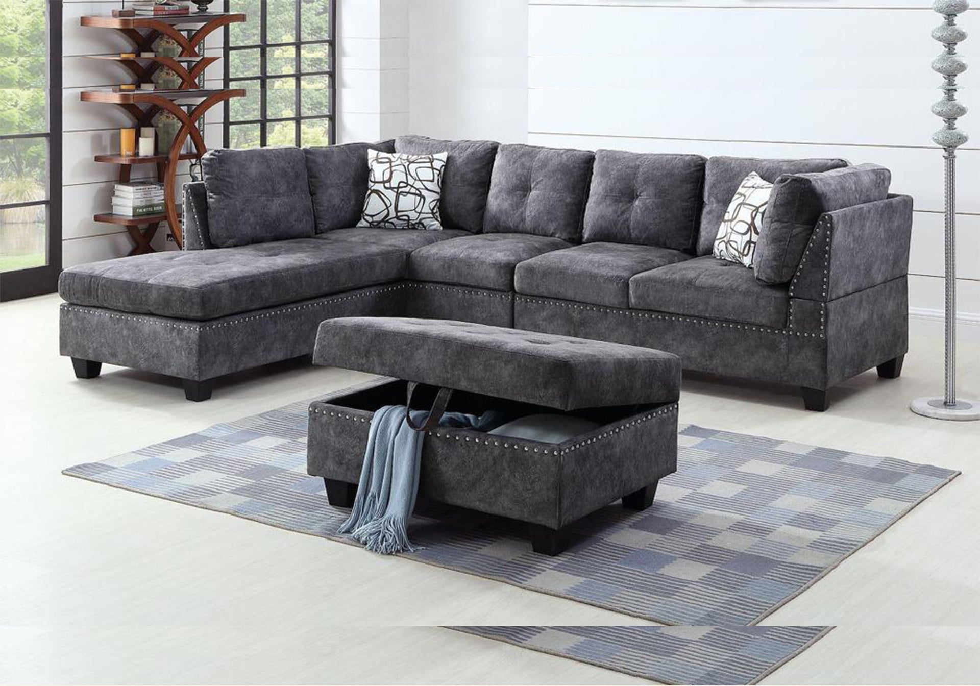 Snow - Sofa Sectional with Ottoman and Storage