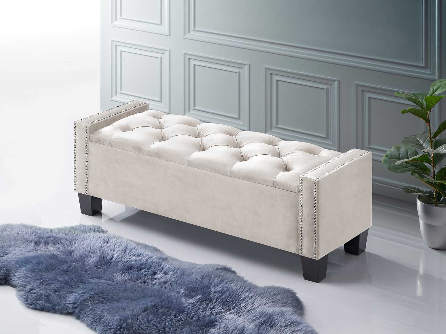 Storage Bench Cream 6202