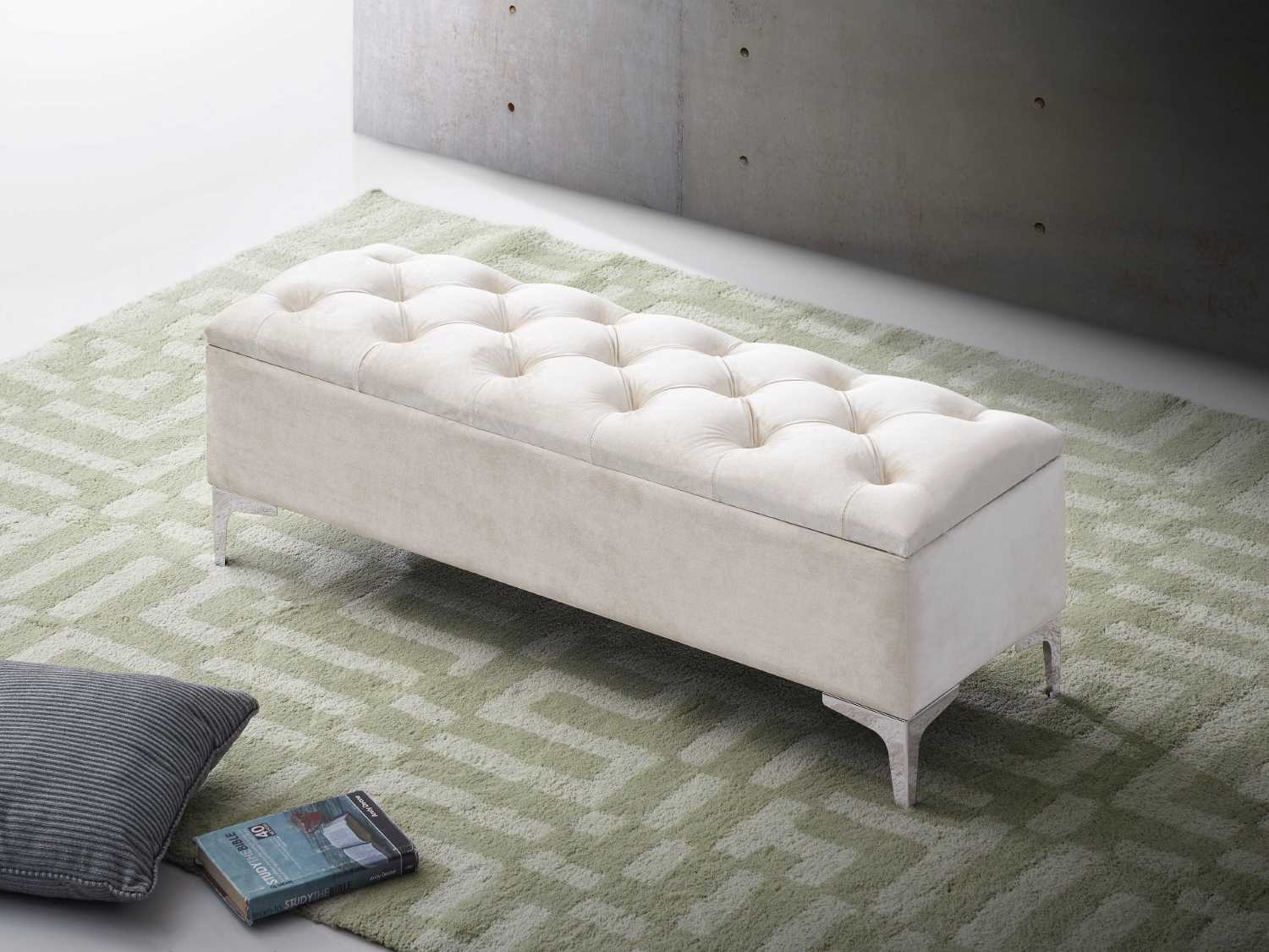 Storage Bench Cream 6502