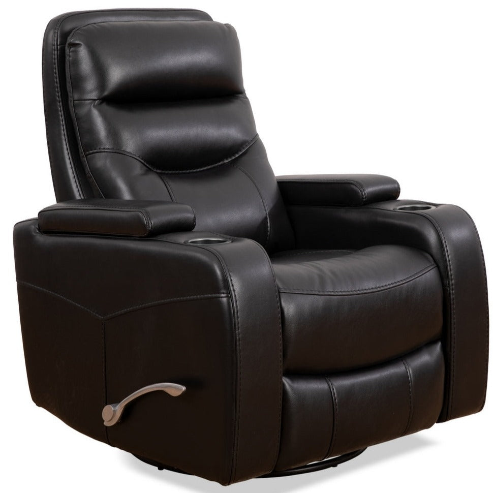 Fauteuil inclinable pivotant noir 6310