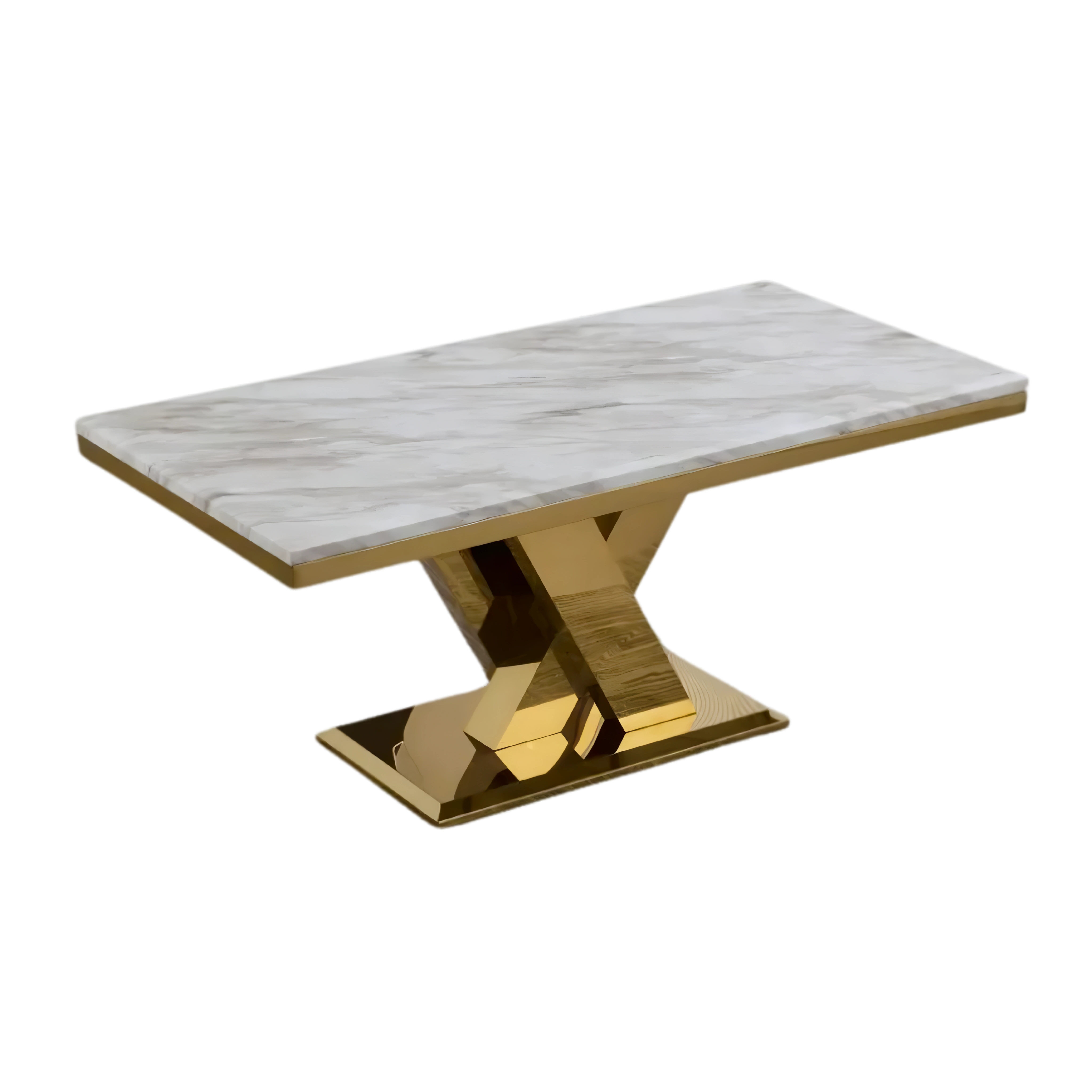 Valmer – Table basse – Pied doré