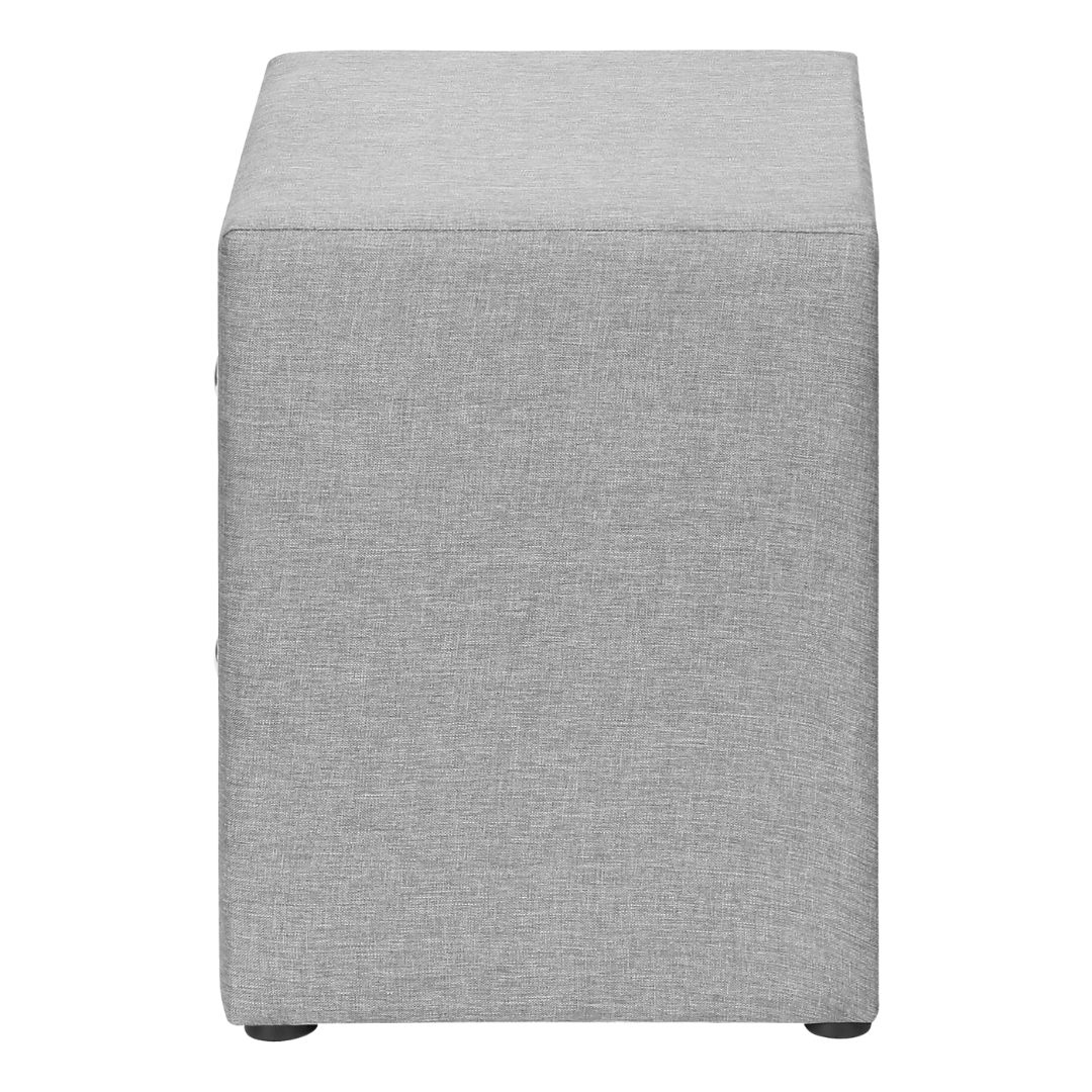 Veluxon – Night Stand – Light Grey Velvet